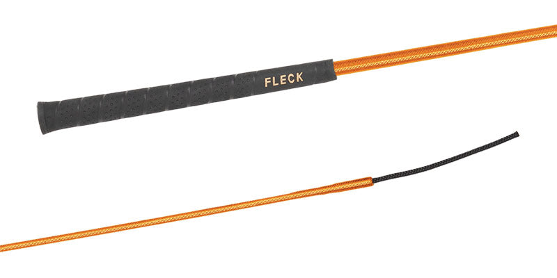 BEIGE dressage whip 100, 110, 120, 140 cm with Fleck handle