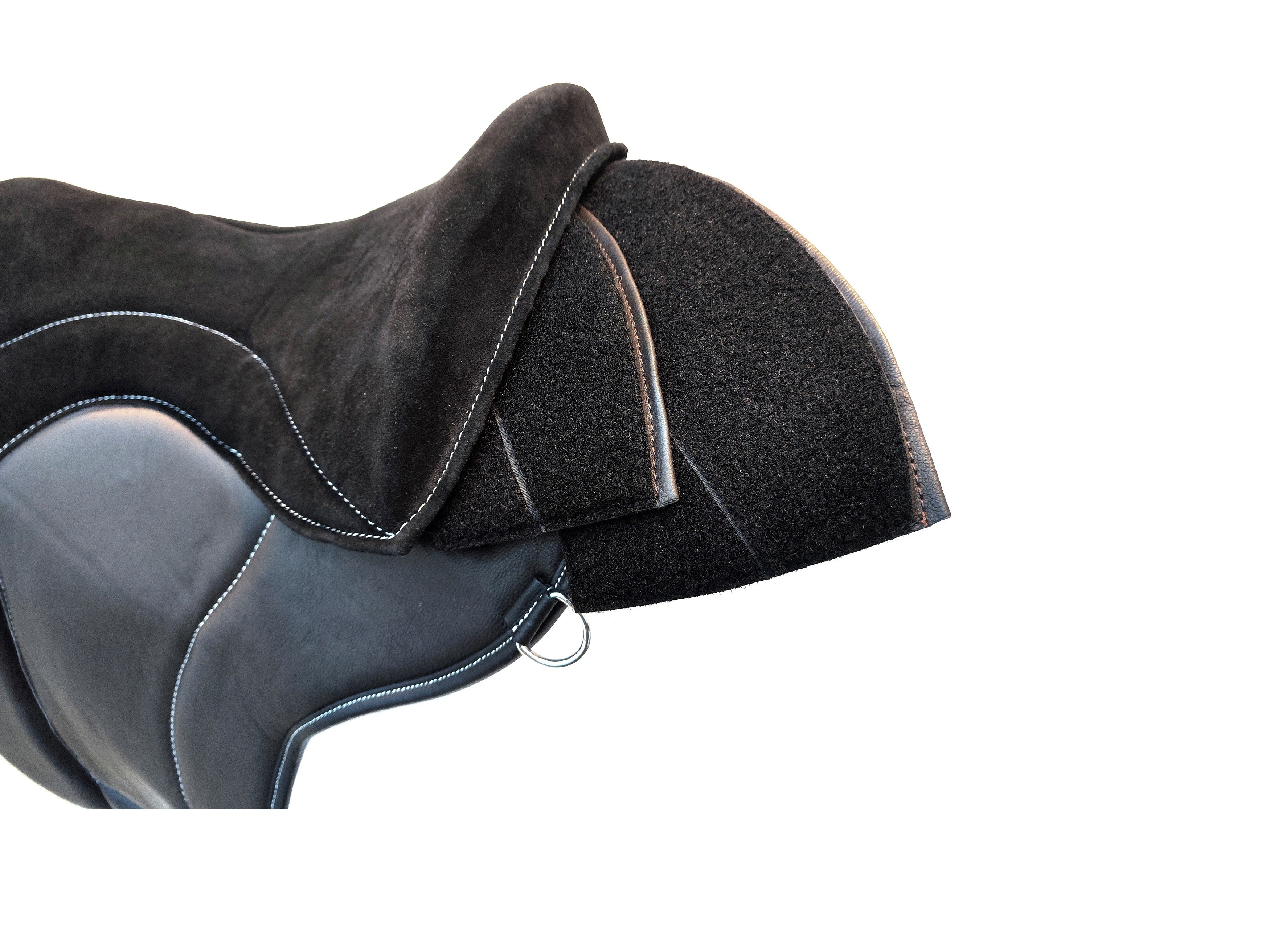 "ALIVIO IMPULSO" NAPPALEDER Dressur Reitpad - WBS Kanal - SLIM Filzkissen - Kniepauschen