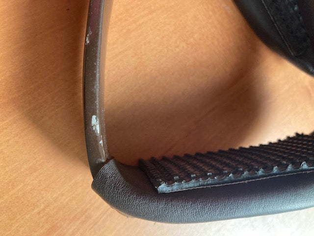 Einzelpaare - B-WARE - Steigbügel Aluminium in braun und schwarz 90°