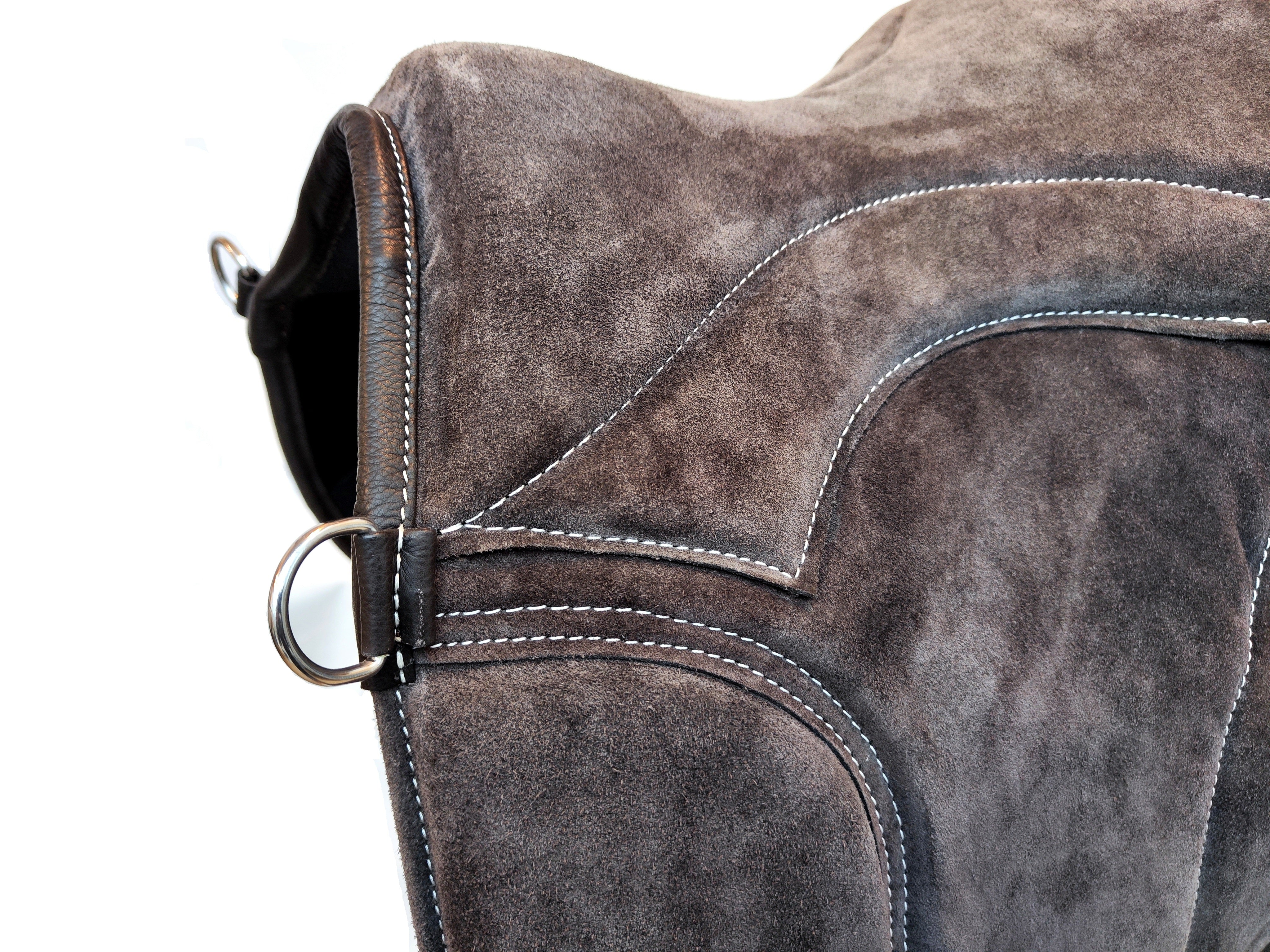 "ALIVIO IMPULSO" WILDLEDER Dressur Reitpad - WBS Kanal - SLIM Filzkissen - Kniepauschen