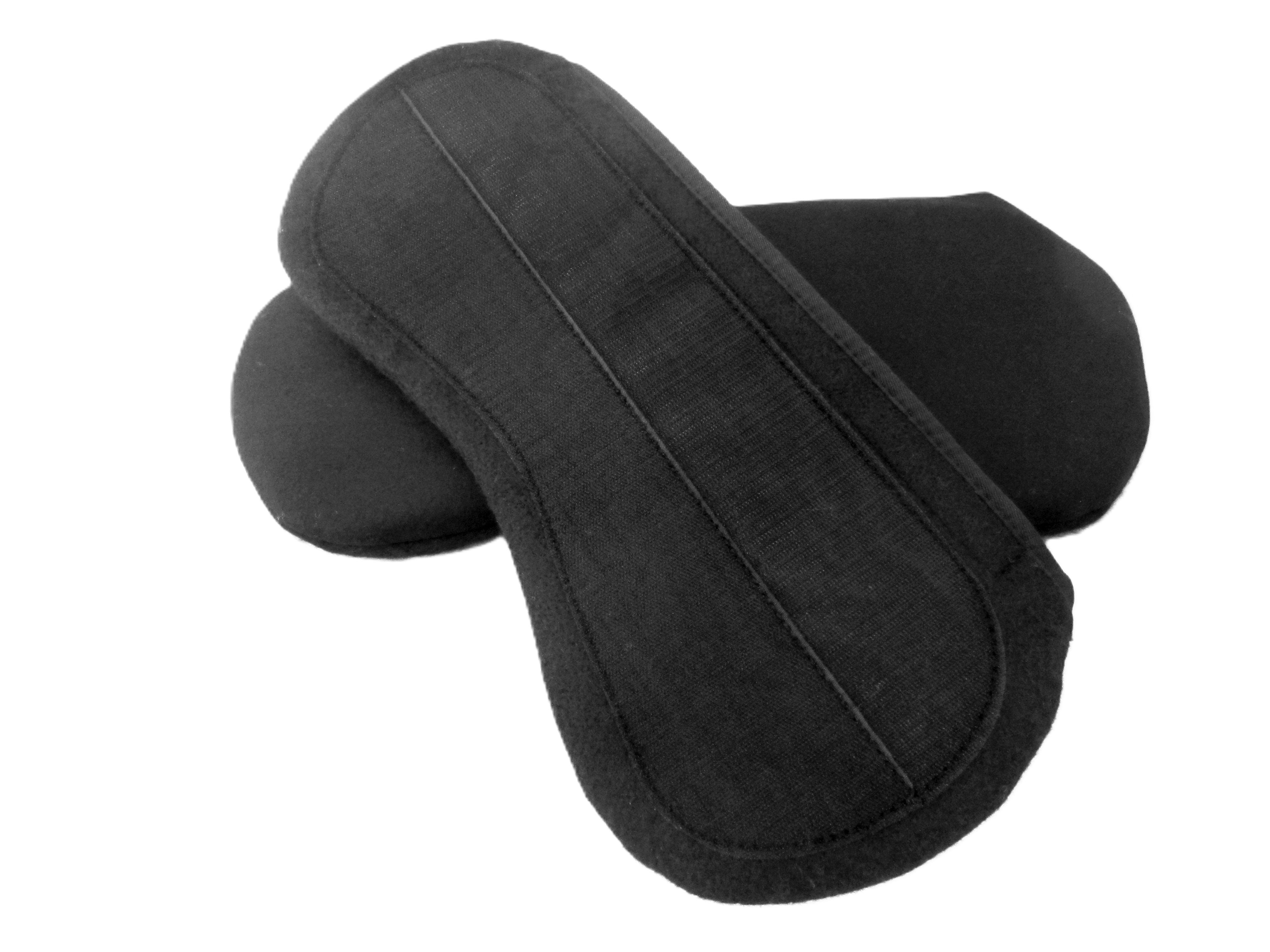 Einzelpaar - Klettbare & befüllbare Filzkissen für Flexible & baumlose Sättel oder Pads - Standardform