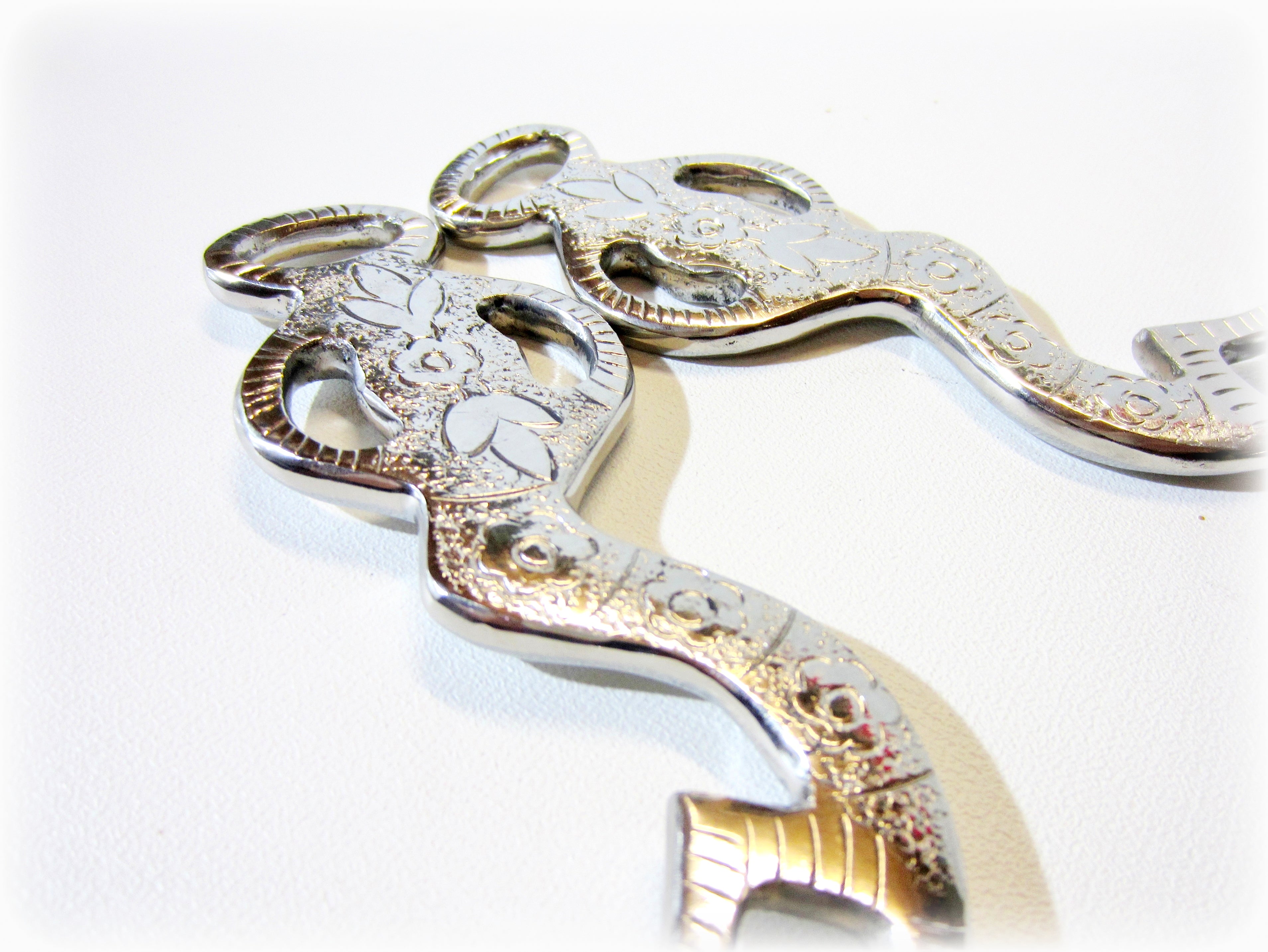 Baroque-Academic Hackamore silver or gold-brass colored decorated