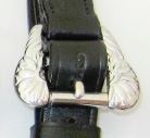 Paire unique d'étrivières baroques, décorées - noir - doré