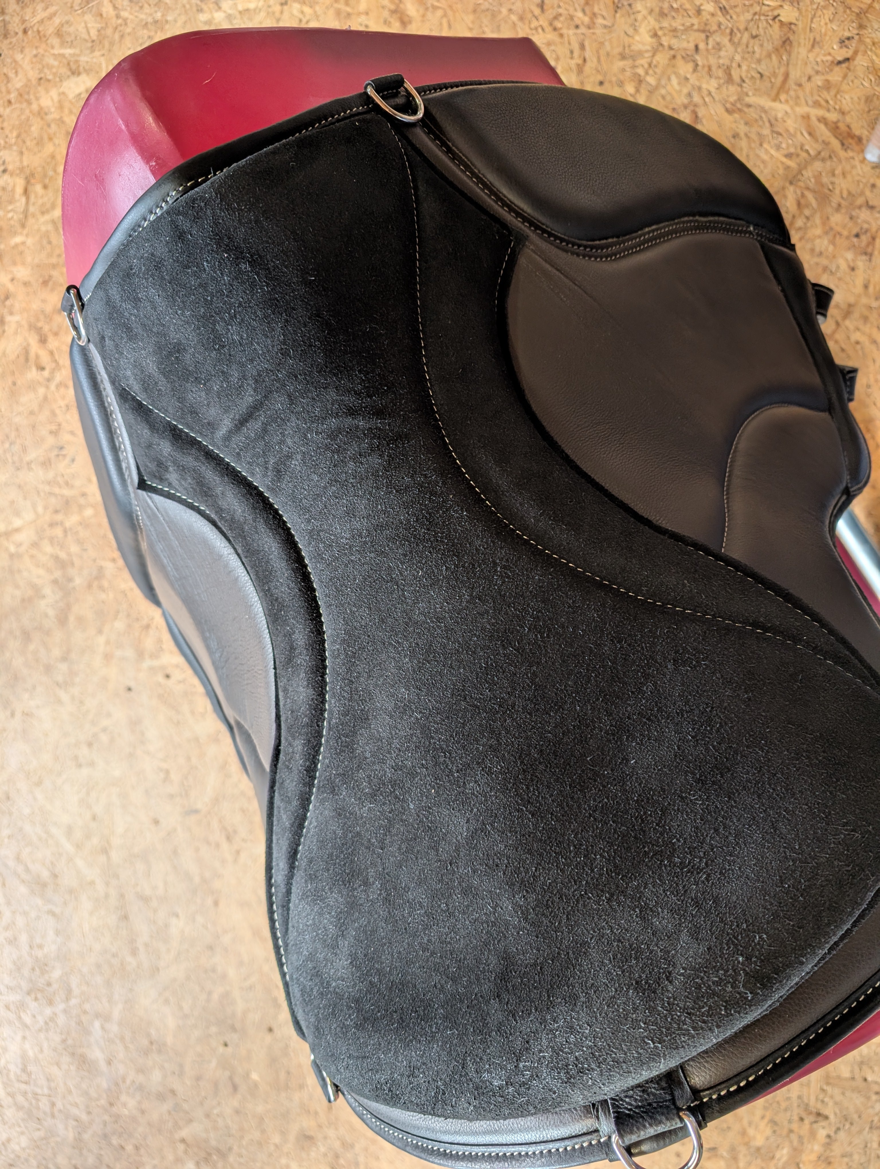 "ALIVIO IMPULSO" NAPPALEDER dressage riding pad - WBS channel - SLIM felt cushion - knee blocks