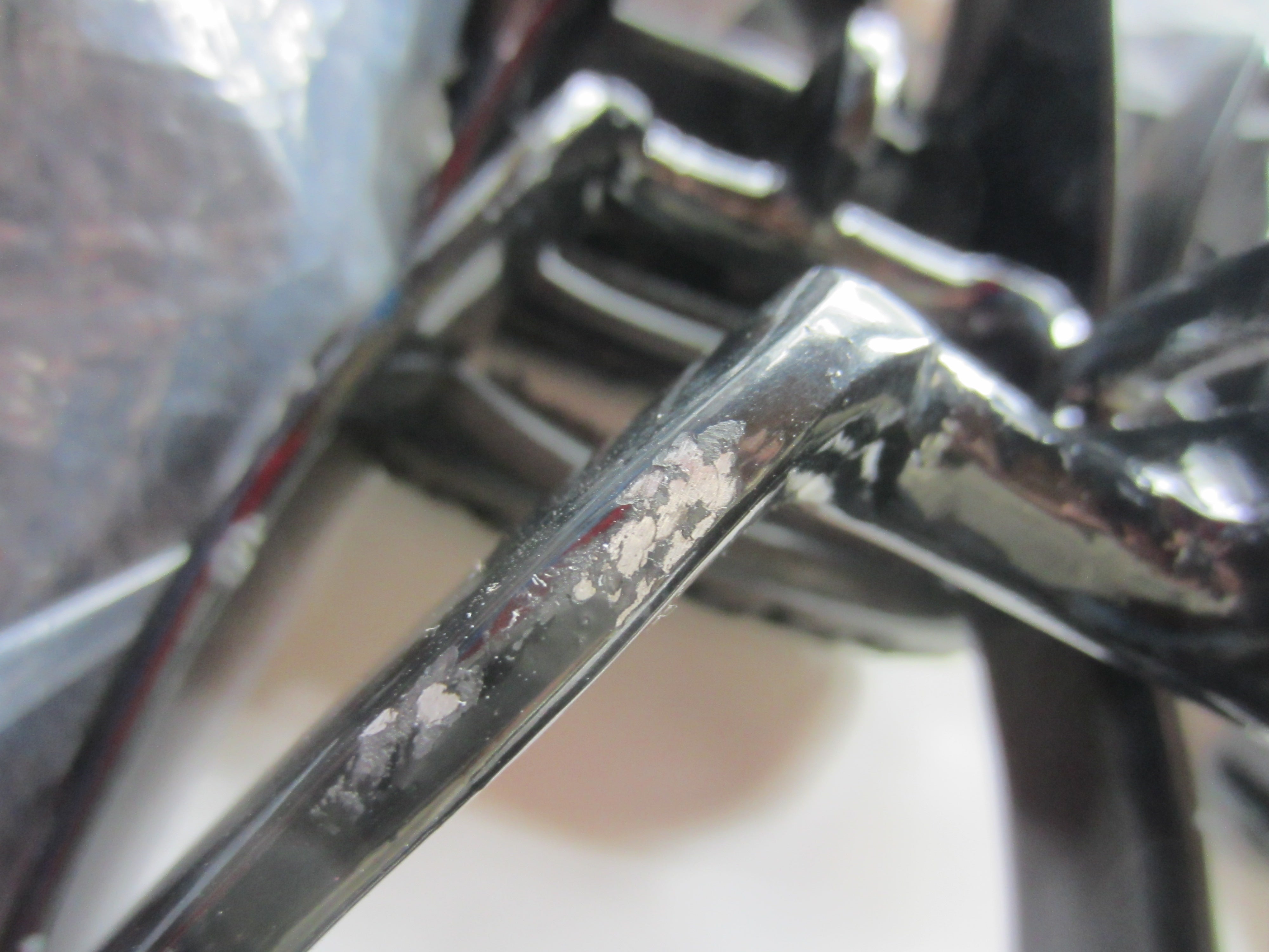 B-stock aluminum stirrups in brown and black - rotated 90°