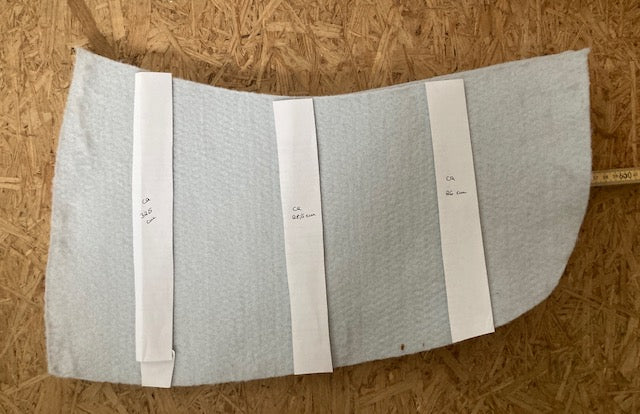 Einzelpaare und Einzelstücke Einlagen oder Zuschnitte für Sattelunterlagen oder Pads, verschiedene Formen und Materialien (Kopie)