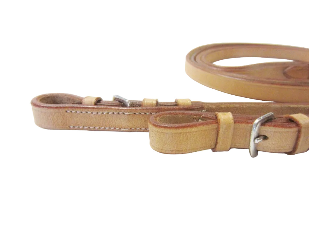 Leather reins, sewn closed, classic design