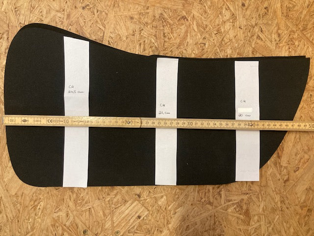 Einzelpaare und Einzelstücke Einlagen oder Zuschnitte für Sattelunterlagen oder Pads, verschiedene Formen und Materialien (Kopie)