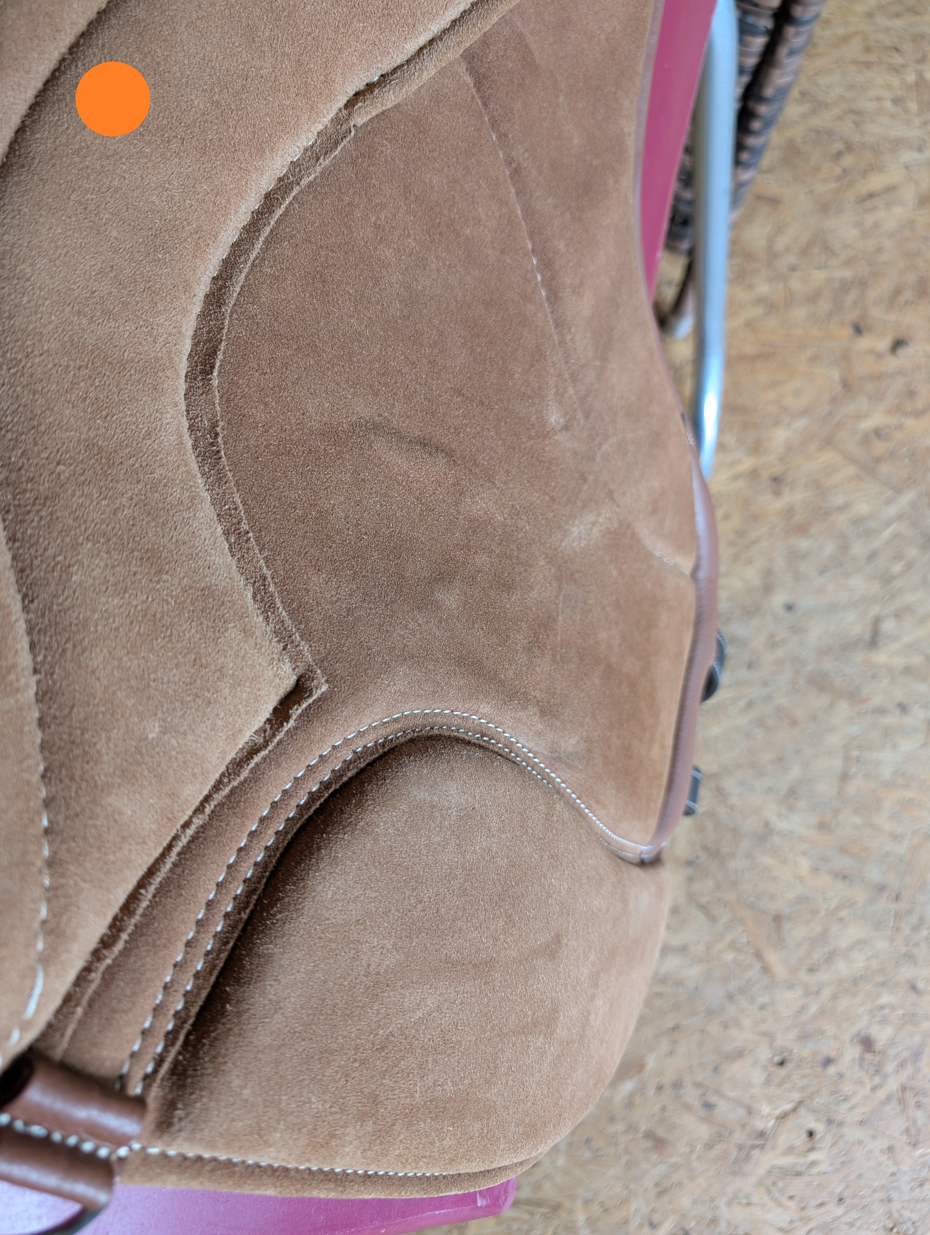 "ALIVIO IMPULSO" SUEDE dressage riding pad - WBS channel - SLIM felt cushion - knee blocks