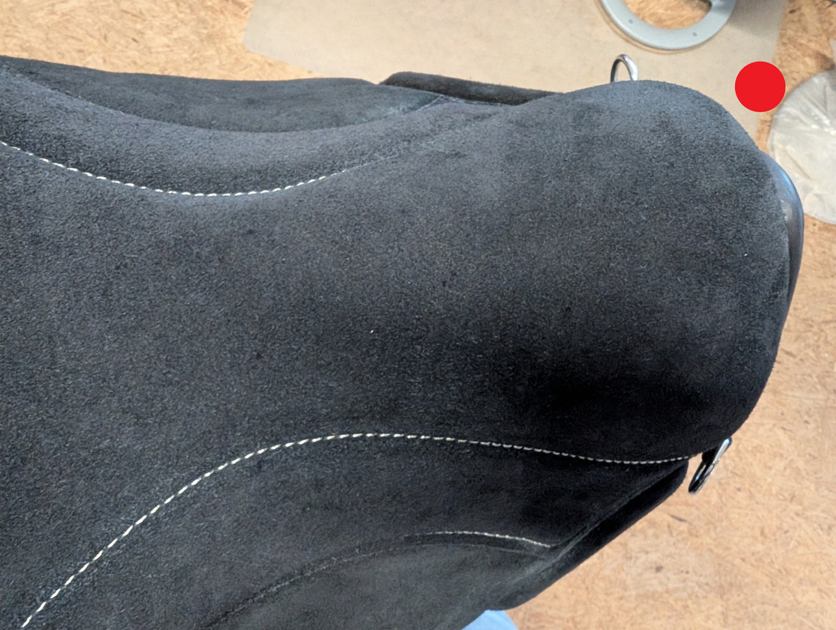 Tapis d'équitation de dressage "ALIVIO IMPULSO" SUEDE - Canal WBS - Coussin en feutre SLIM - Cales genoux