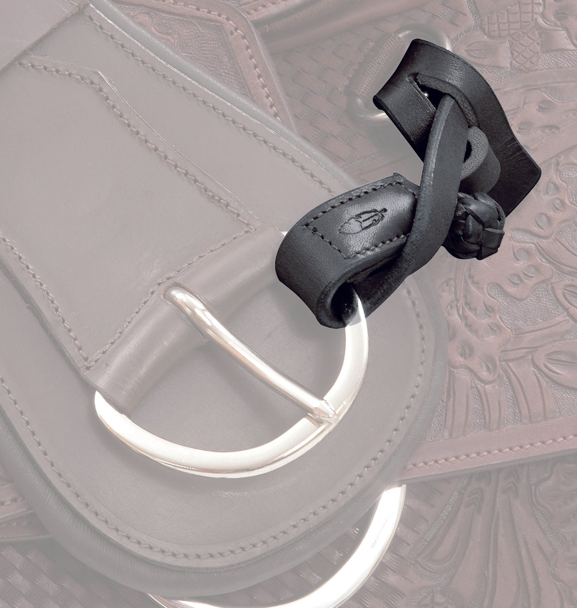 Barefoot Halterung aus Leder - Stirrup Holder Riemchen Riemen