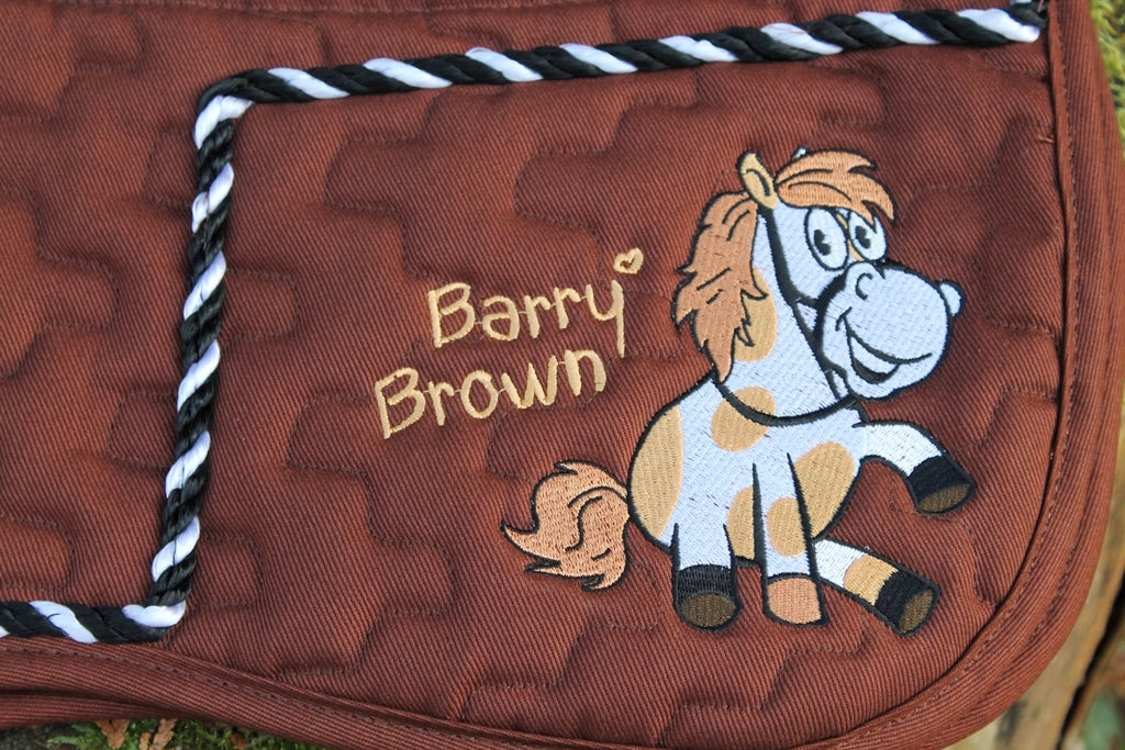 Tapis de selle Bellis et Barry Brown