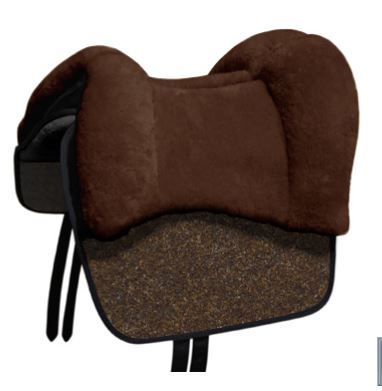 Grandeur Fellsattel "Tomentum Barock Pony" aus robustem Nadelflies