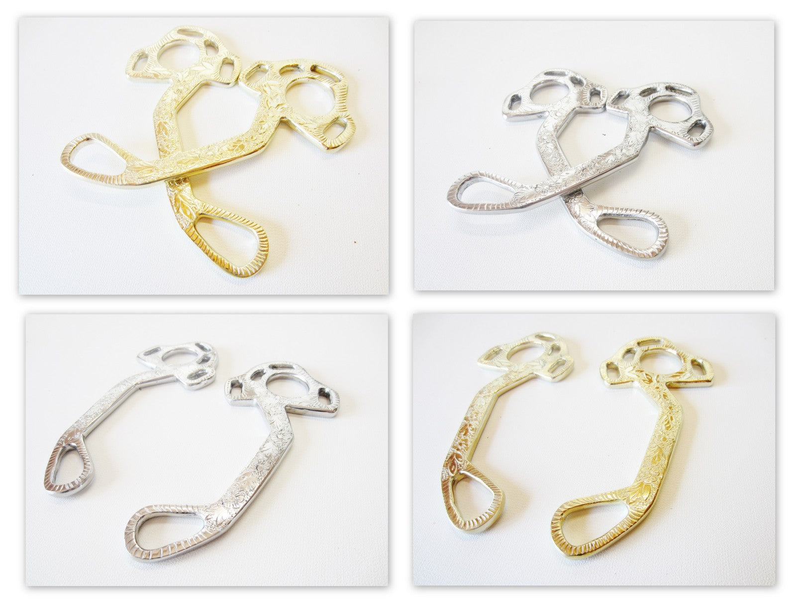 Hackamore "Exquisite" décoré en couleur argent ou or-laiton