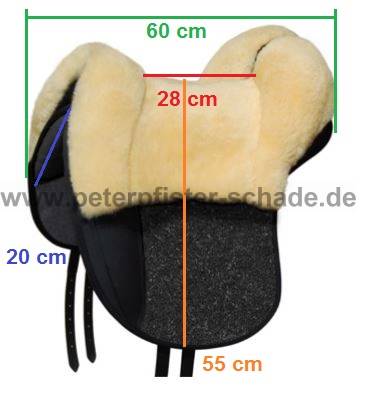 Grandeur Fellsattel "Tomentum Dressur" aus robustem Nadelflies