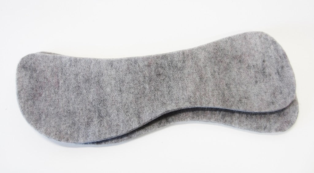 1 Paar Filz - Einlagen , 1 oder 2 cm Dick für Sattelunterlagen oder Pad in Standardform