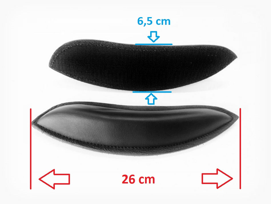 Klettbare Kniepauschen "JUMP" - mit Klett an der Unterseite