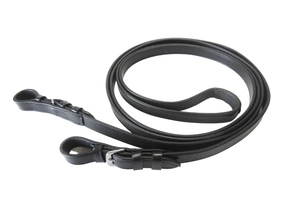 Leather reins, sewn closed, classic design