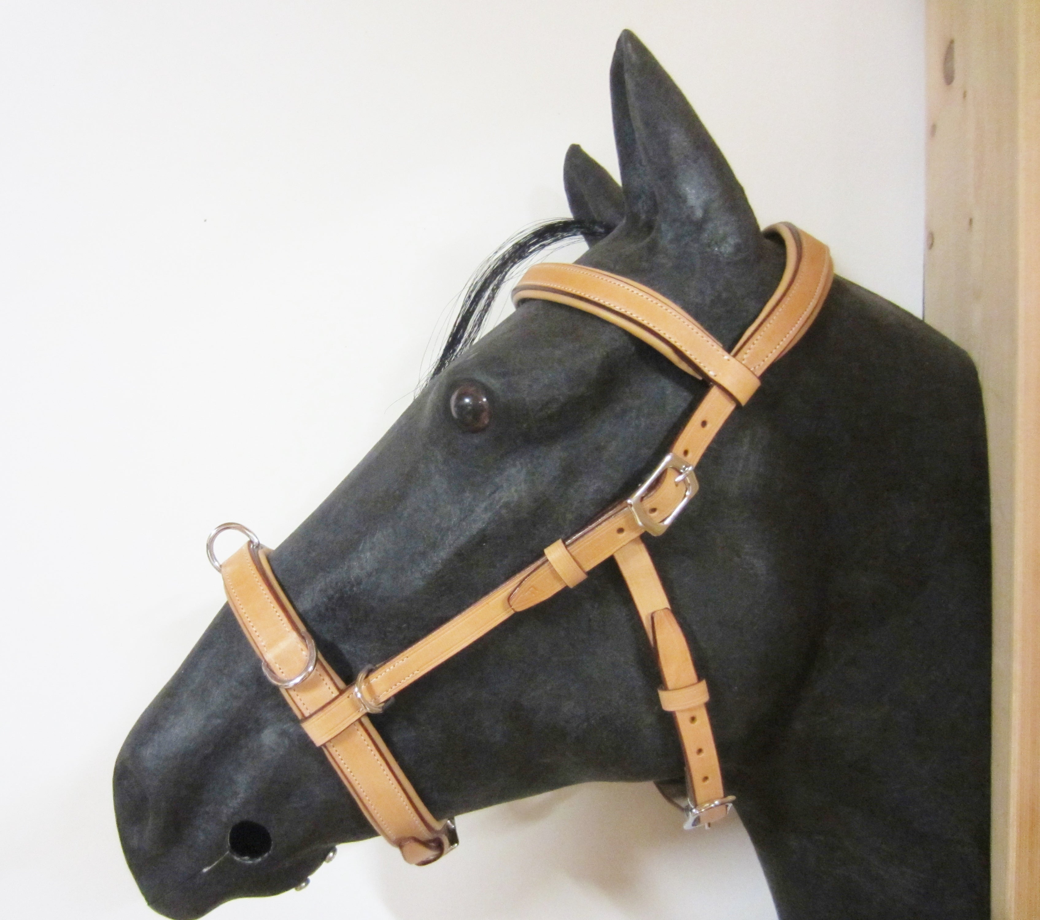 Anatomically softly padded leather cavesson "Blando"