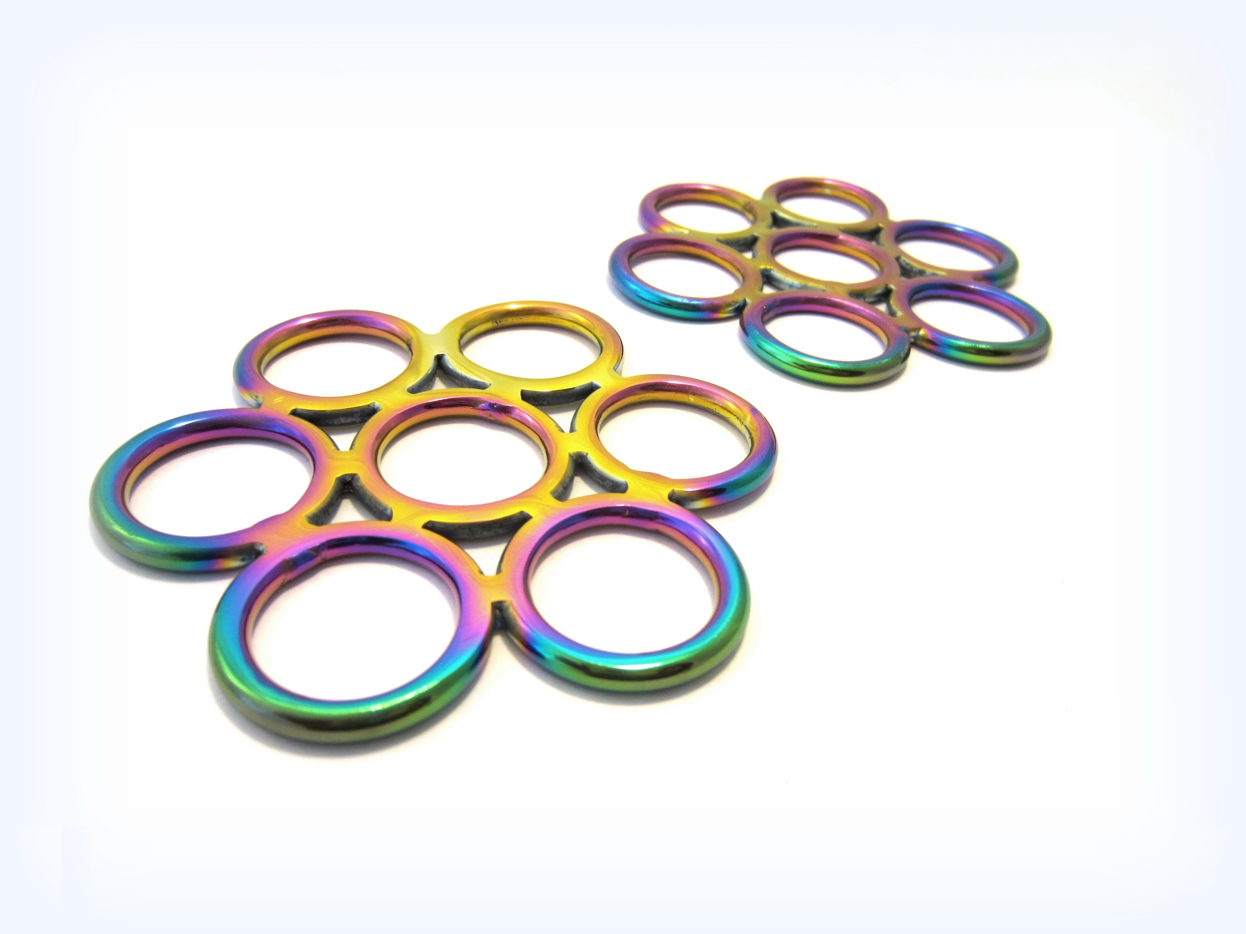 Couleurs arc-en-ciel - bride sans mors Fleur - arc-en-ciel multicolore