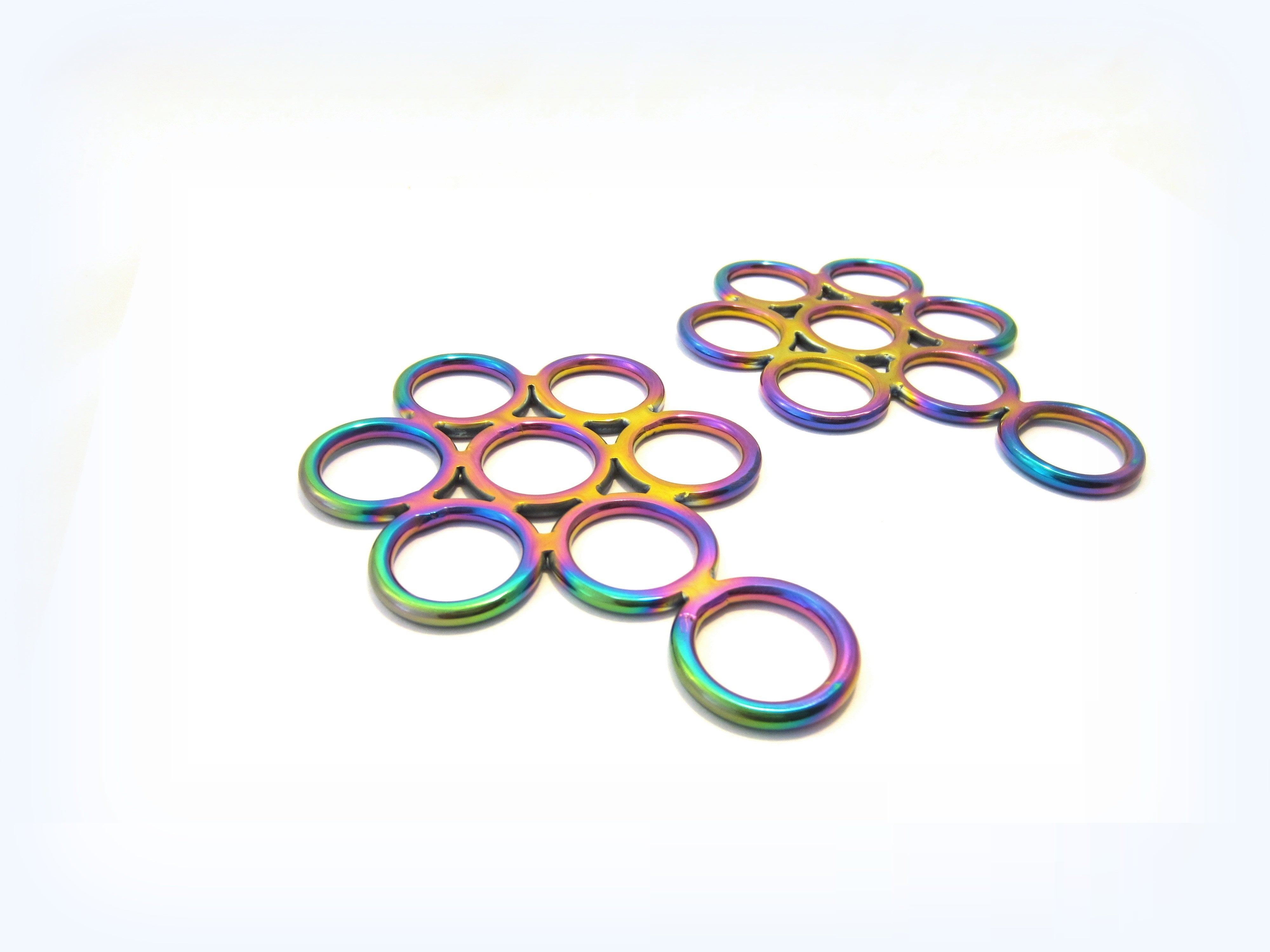 Couleurs arc-en-ciel - bride sans mors Hackamore Flower - arc-en-ciel multicolore