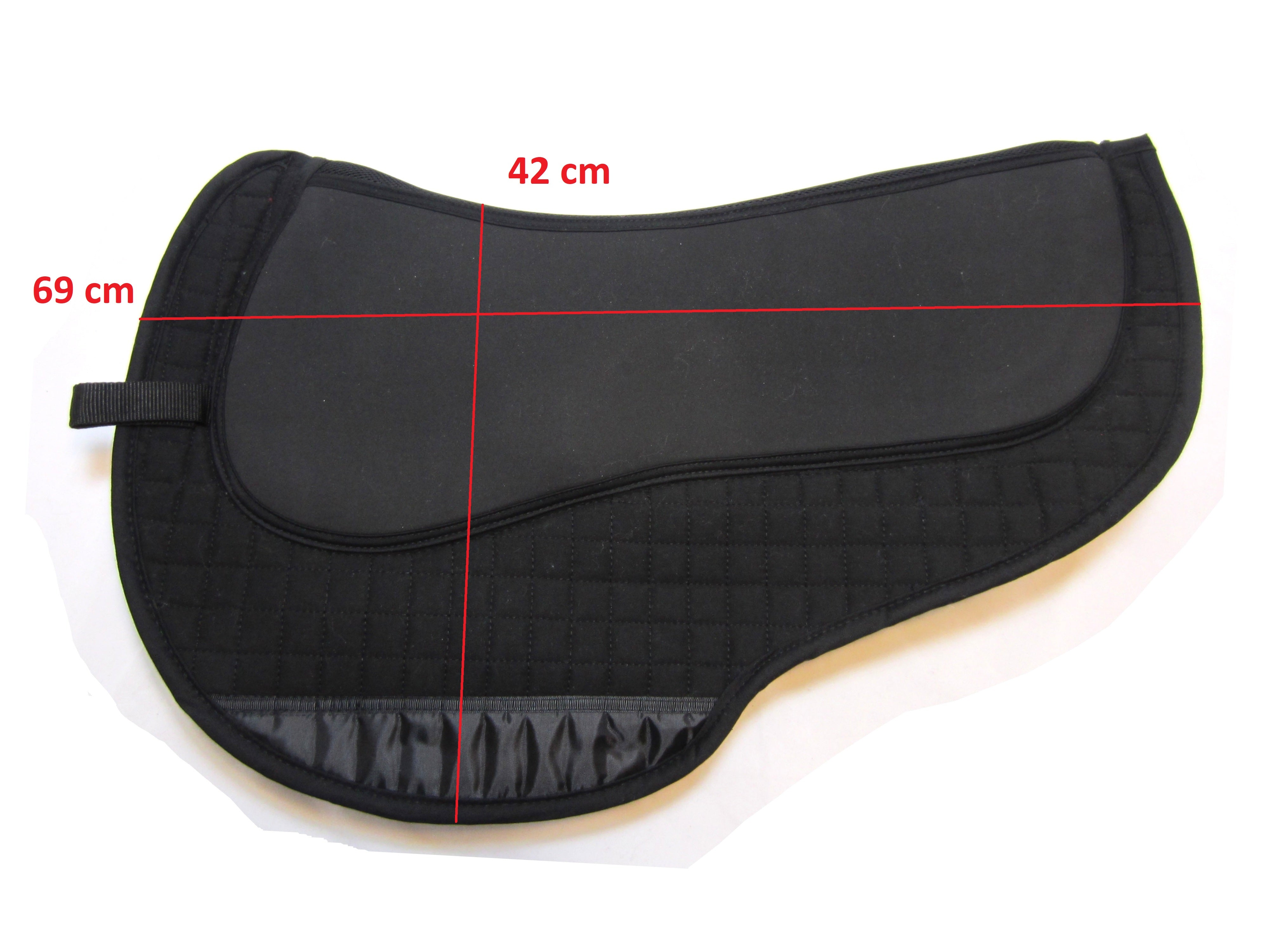 Kurzes Lammfell Pad Western "Round abgestuft", 2 Kammern - belüftet