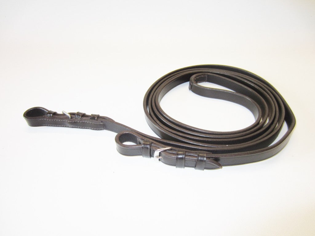 Rênes en cuir de poney, cousues fermées, design classique