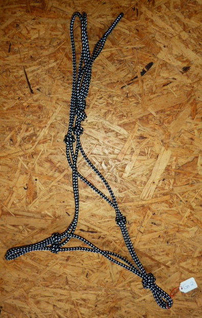 Knotenhalfter Profi - Schwarz/Weiß