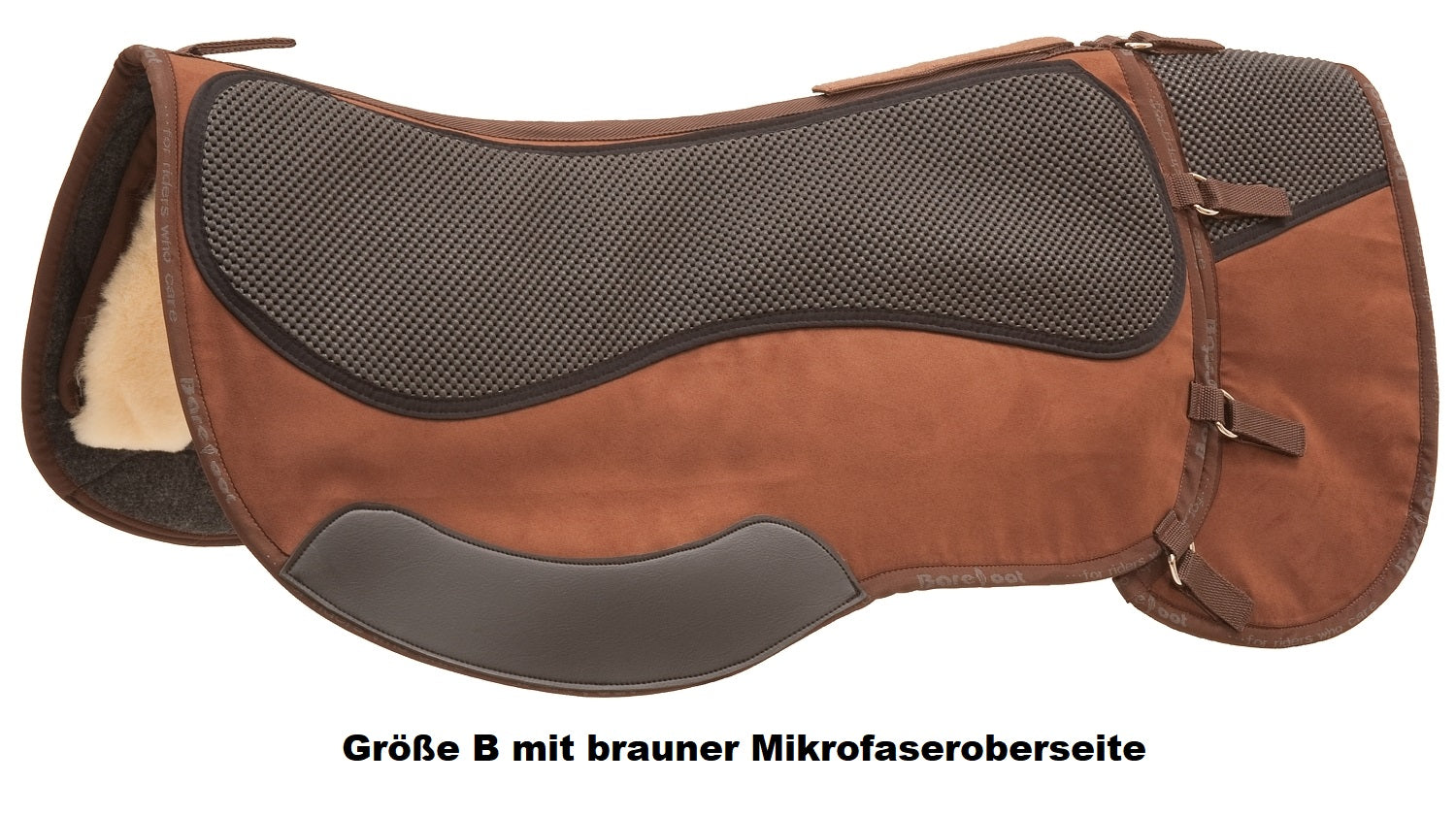 Barefoot Wanderreitpad Physio 2 in 1 Pad für den täglichen Einsatz oder mit Verlängerung für Gepäck