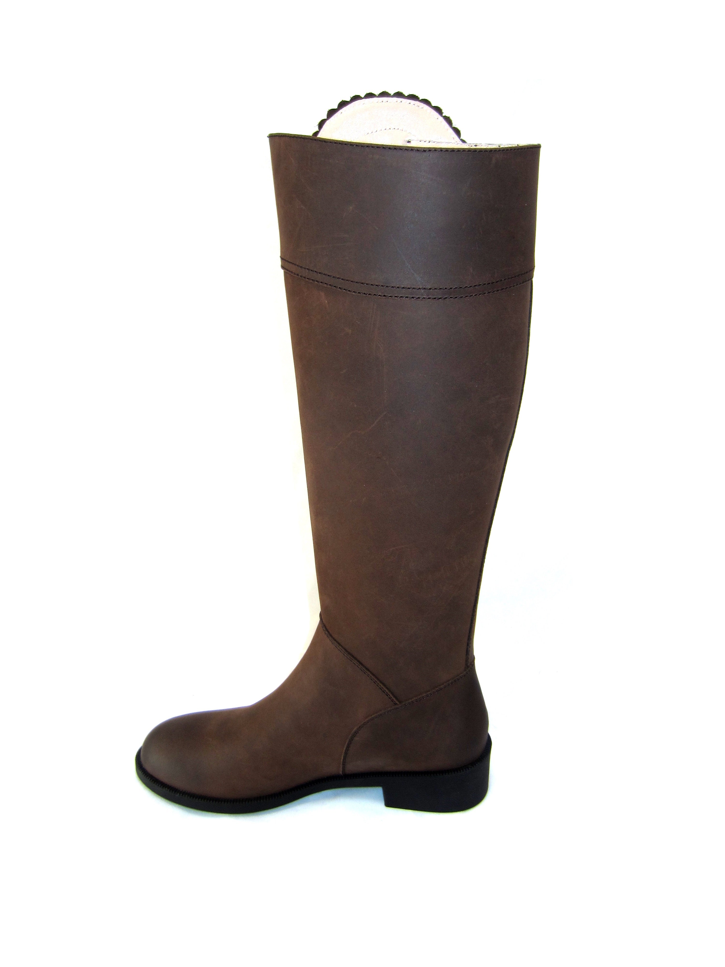 Spanischer Damen Stiefel - echtes Rindsleder - dezent verziert, Fashionstiefel