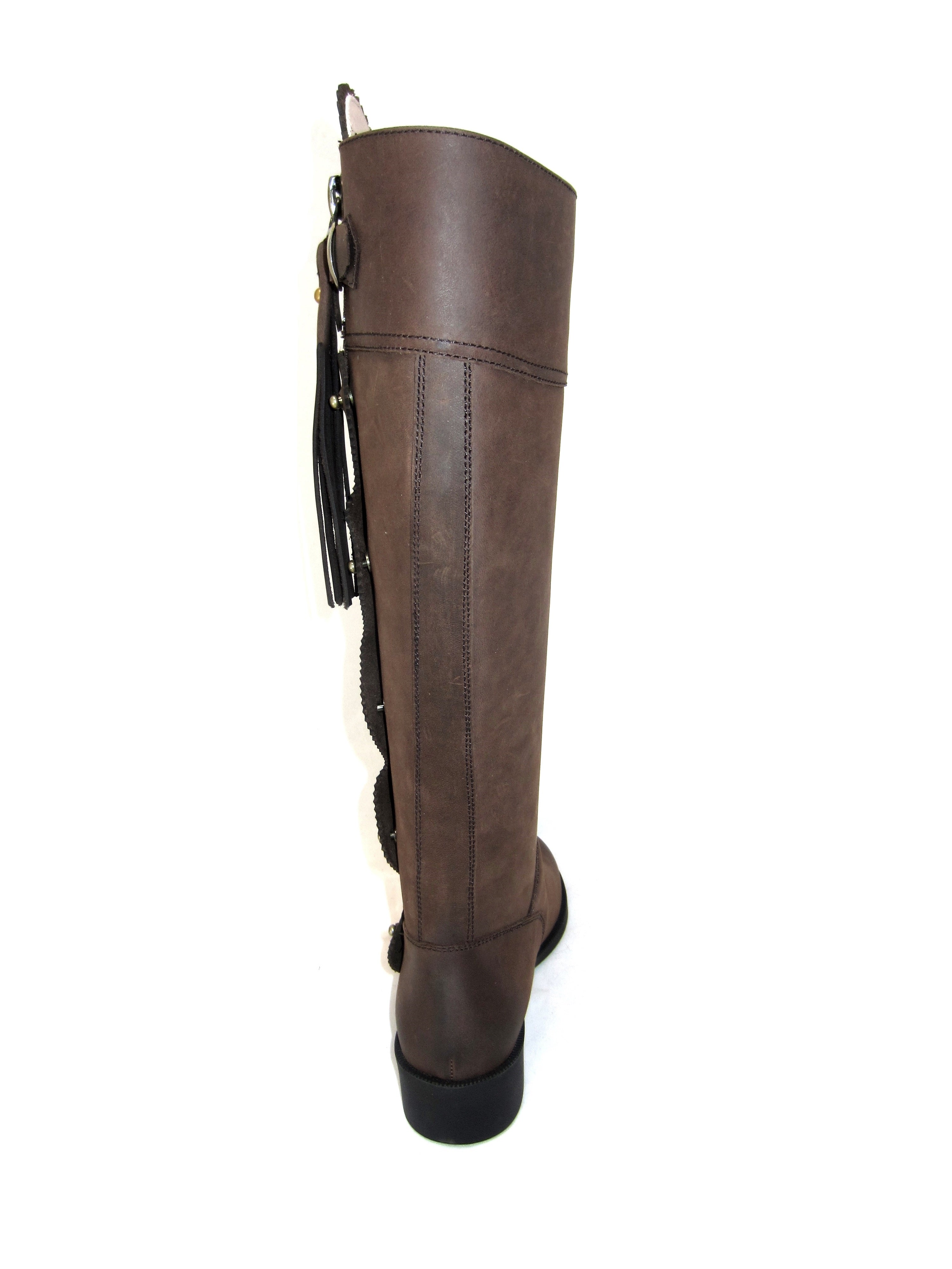 Spanischer Damen Stiefel - echtes Rindsleder - dezent verziert, Fashionstiefel