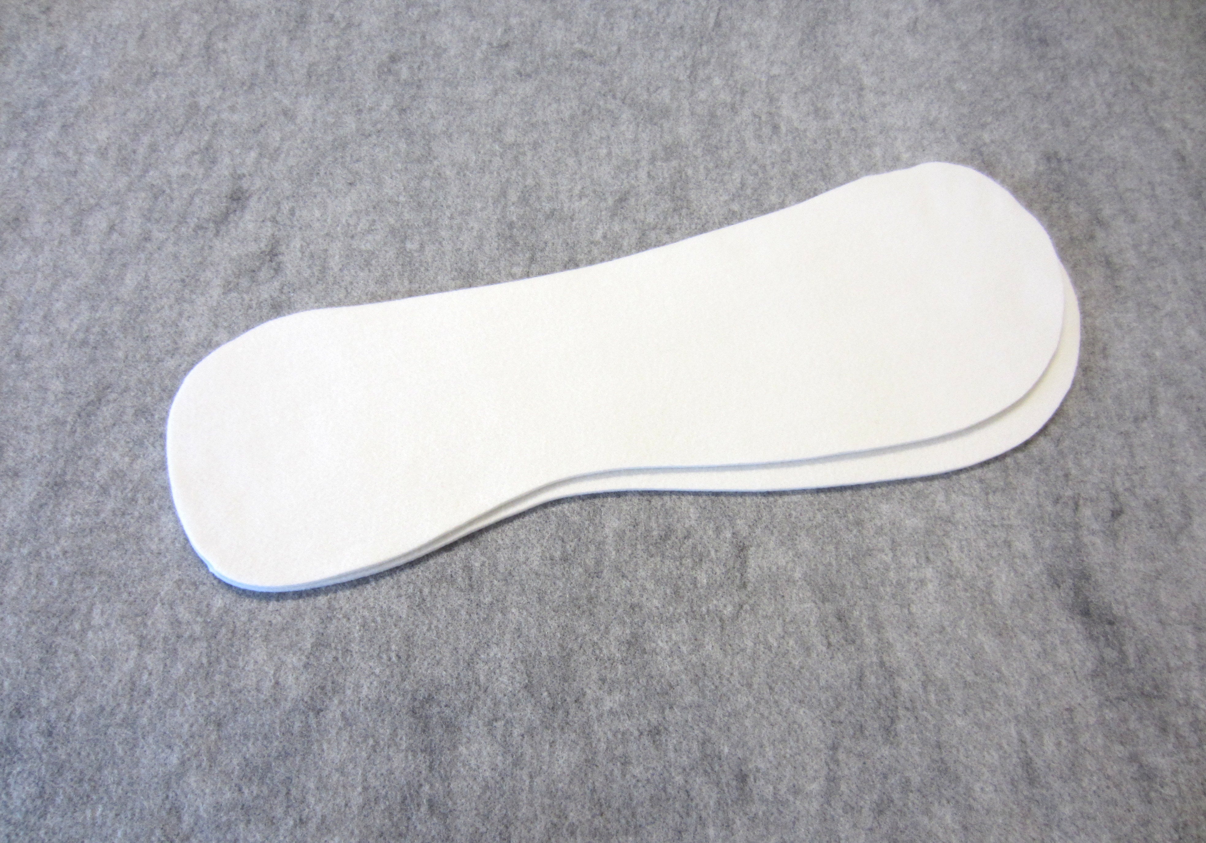 1 paire d'inserts en feutre de 5 mm de haut - forme standard pour rembourrage, tapis d'équilibrage ou tapis