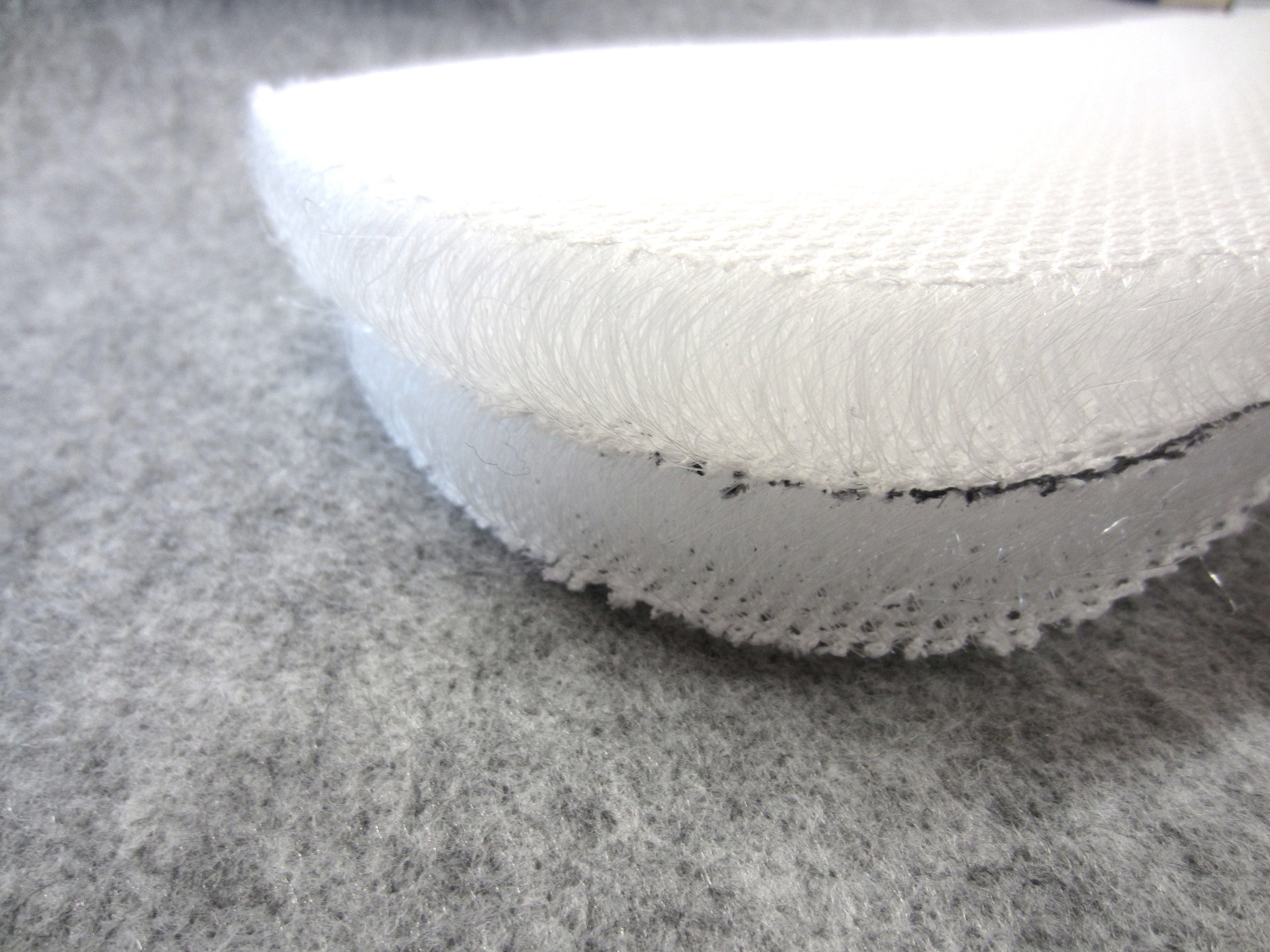 1 paire d'inserts en tissu intercalaire - forme standard hauteur 2 cm pour tapis de selle ou tapis