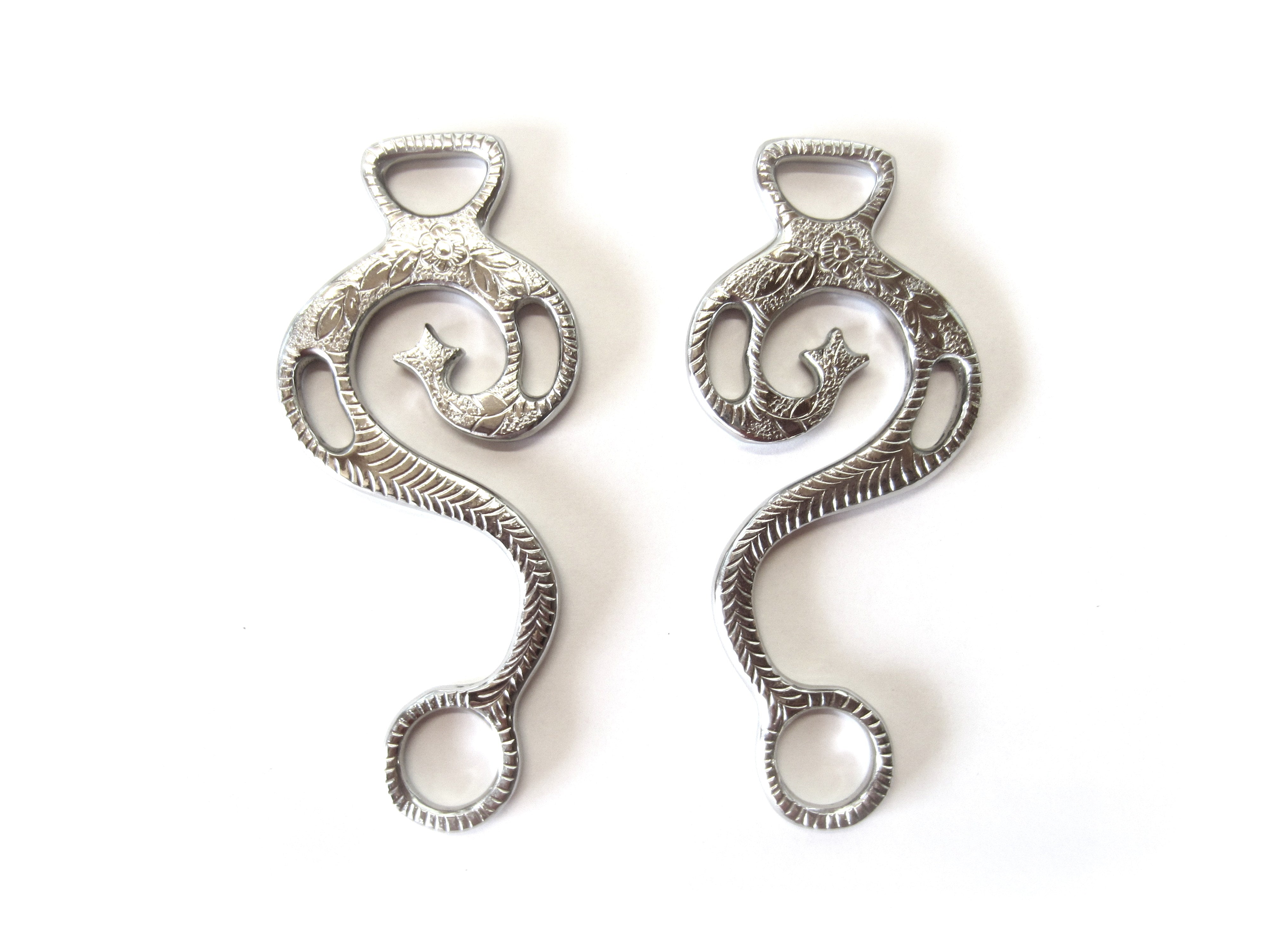 1 paire de jarrets Hackamore "Baroque" - décorés argent