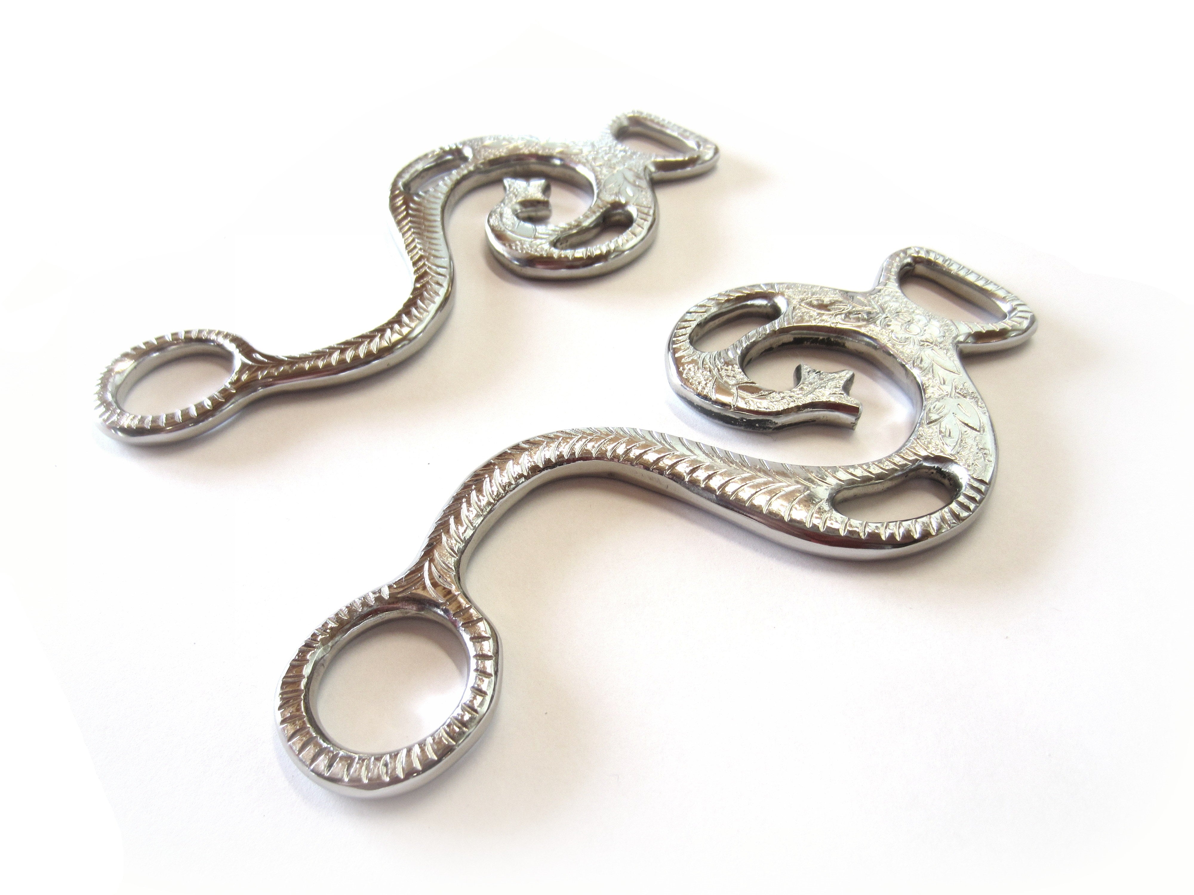 1 paire de jarrets Hackamore "Baroque" - décorés argent