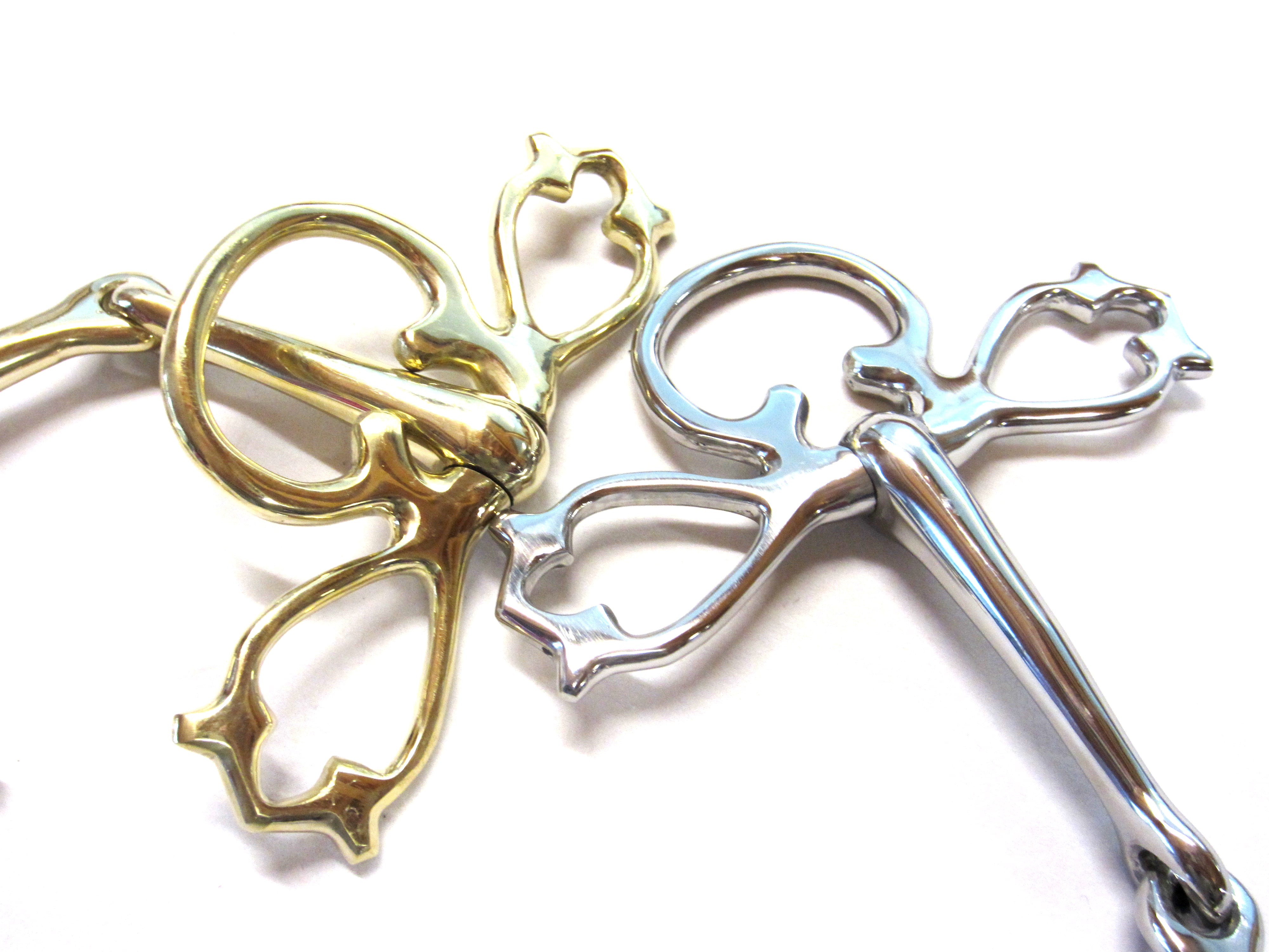 Thigh snaffle - toggle snaffle Baroque Academic - decorated in 2 colors