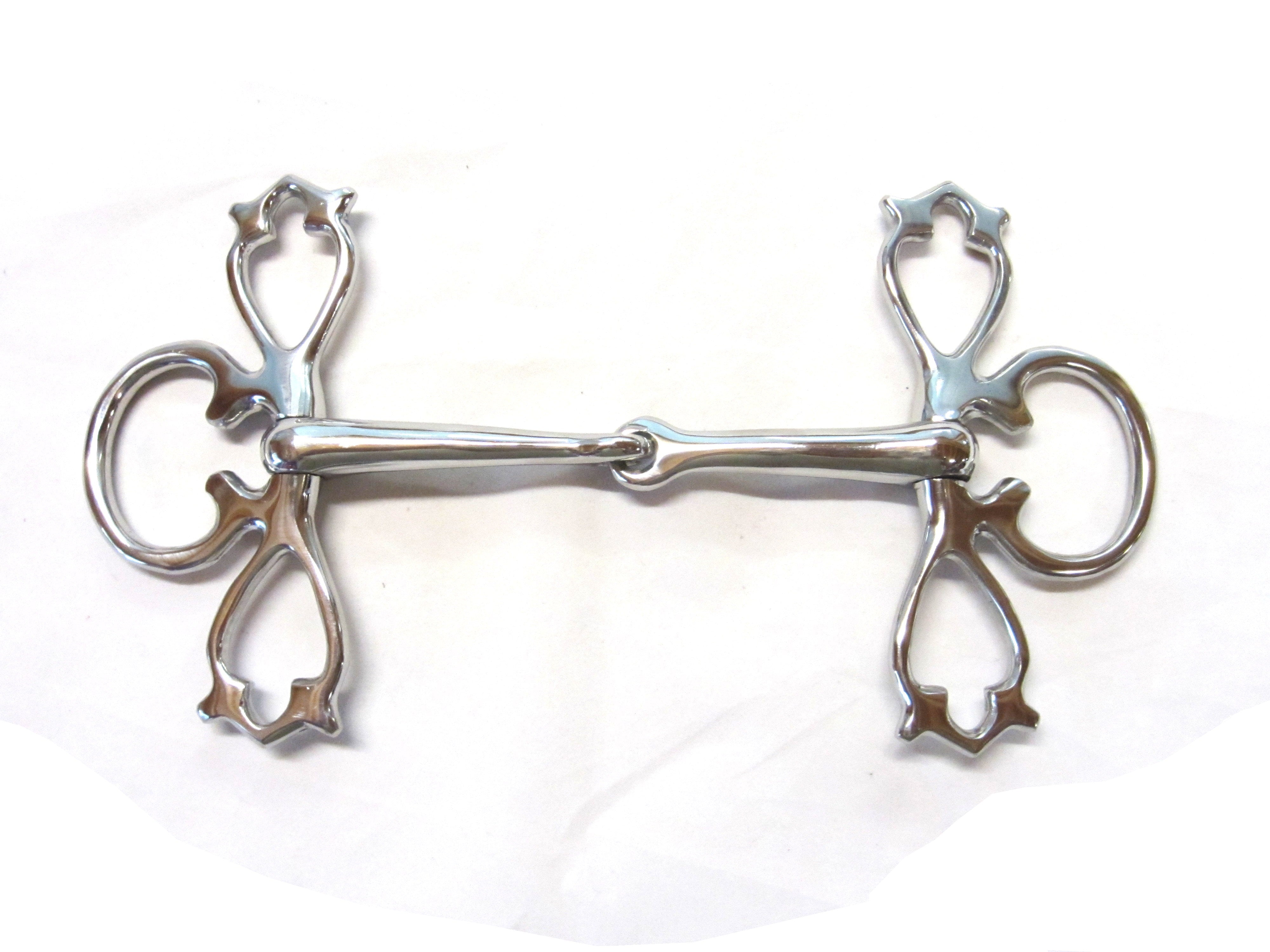 Thigh snaffle - toggle snaffle Baroque Academic - decorated in 2 colors