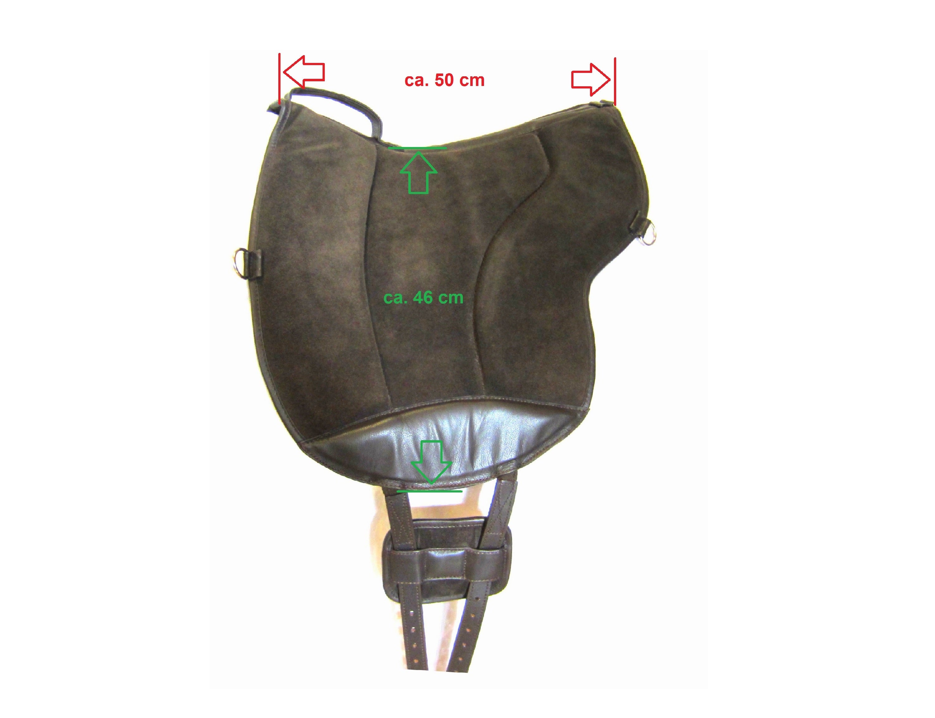 "ALIVIO ATHLETIC" WILDLEDER Reitpad WBS Kanal & Kammeraufbau, SLIM Filzkissen - klettbar-