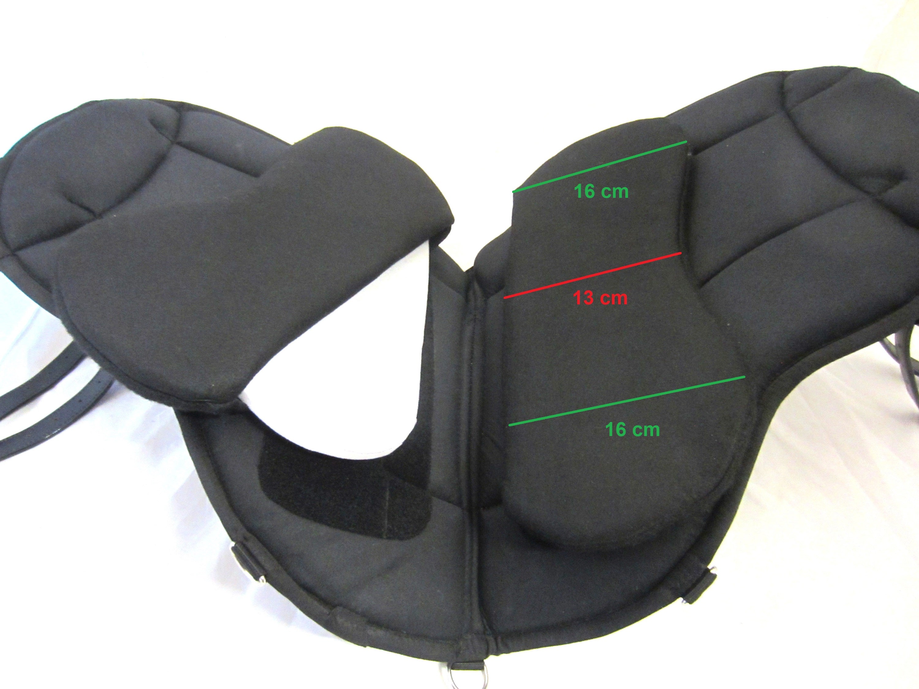 "ALIVIO ATHLETIC" WILDLEDER Reitpad WBS Kanal & Kammeraufbau, SLIM Filzkissen - klettbar-