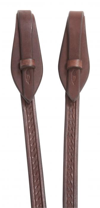 Rênes en Cuir Nubuck "Missoula Nut" Changement Rapide Marron