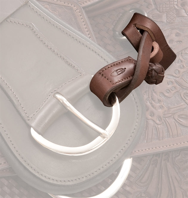 Barefoot Halterung aus Leder - Stirrup Holder Riemchen Riemen