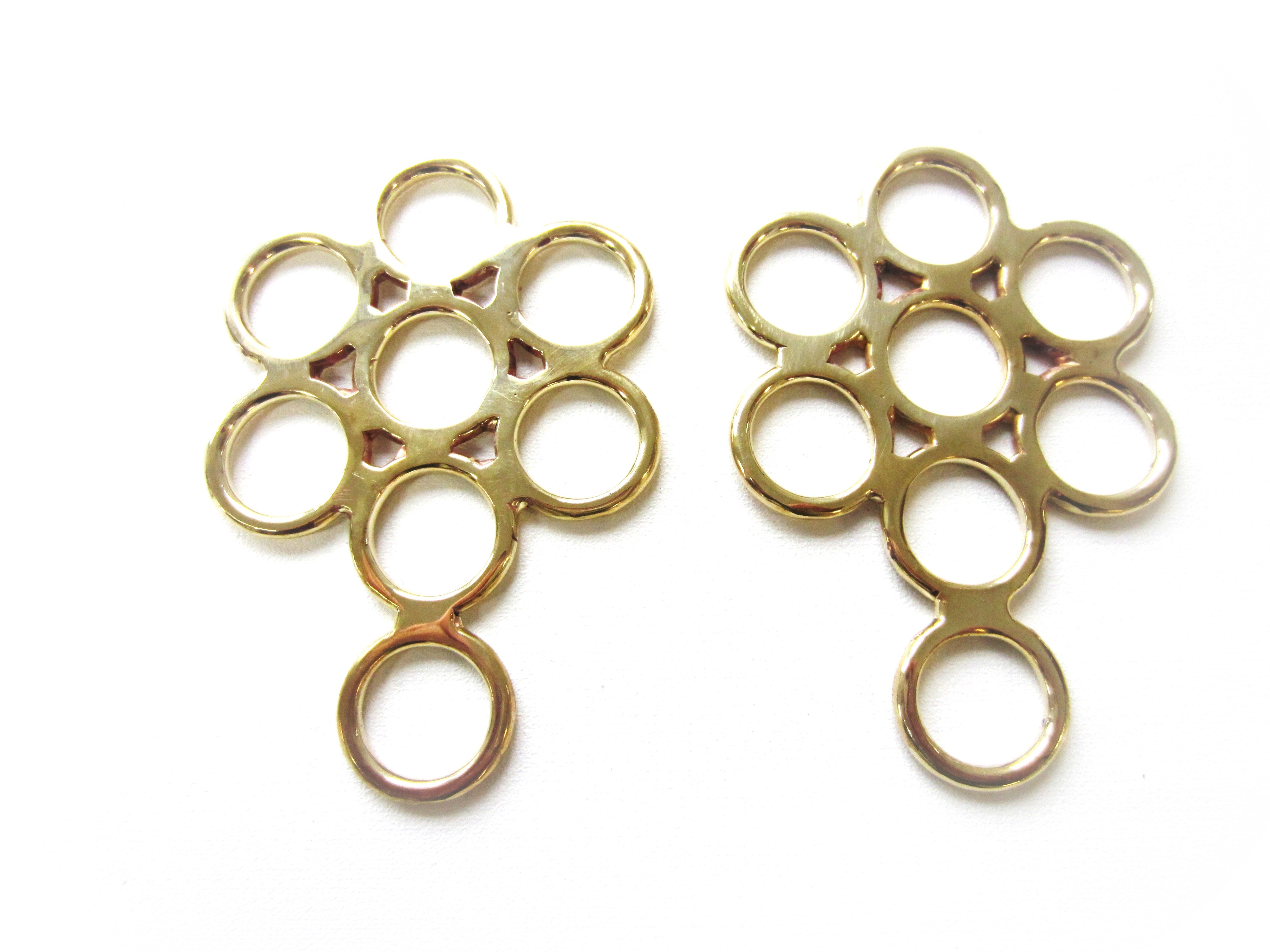 Bridon sans mors Hackamore Flower or - couleur laiton