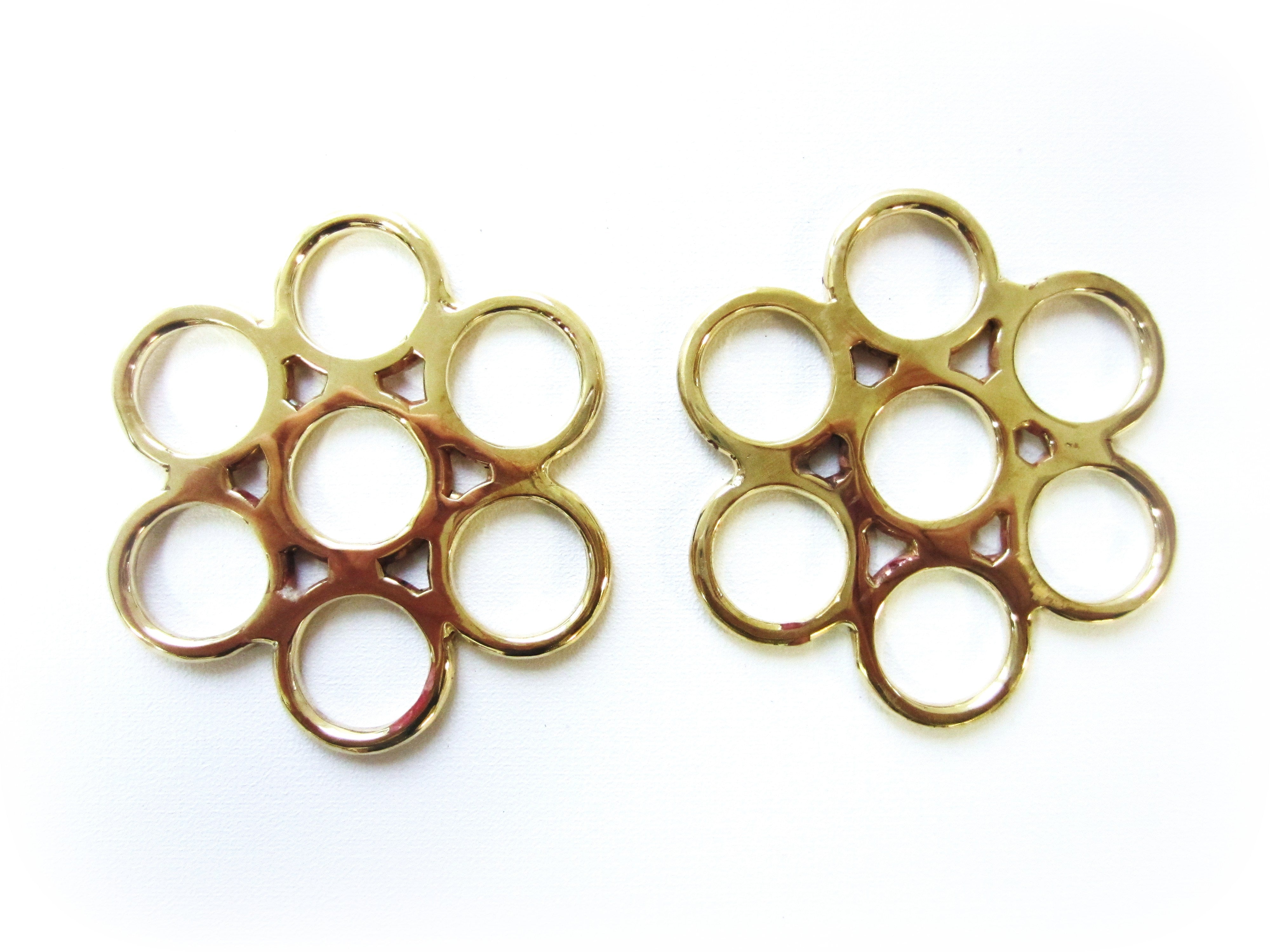 Bitless bridle Flower gold - brass colored