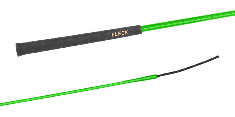 BEIGE dressage whip 100, 110, 120, 140 cm with Fleck handle