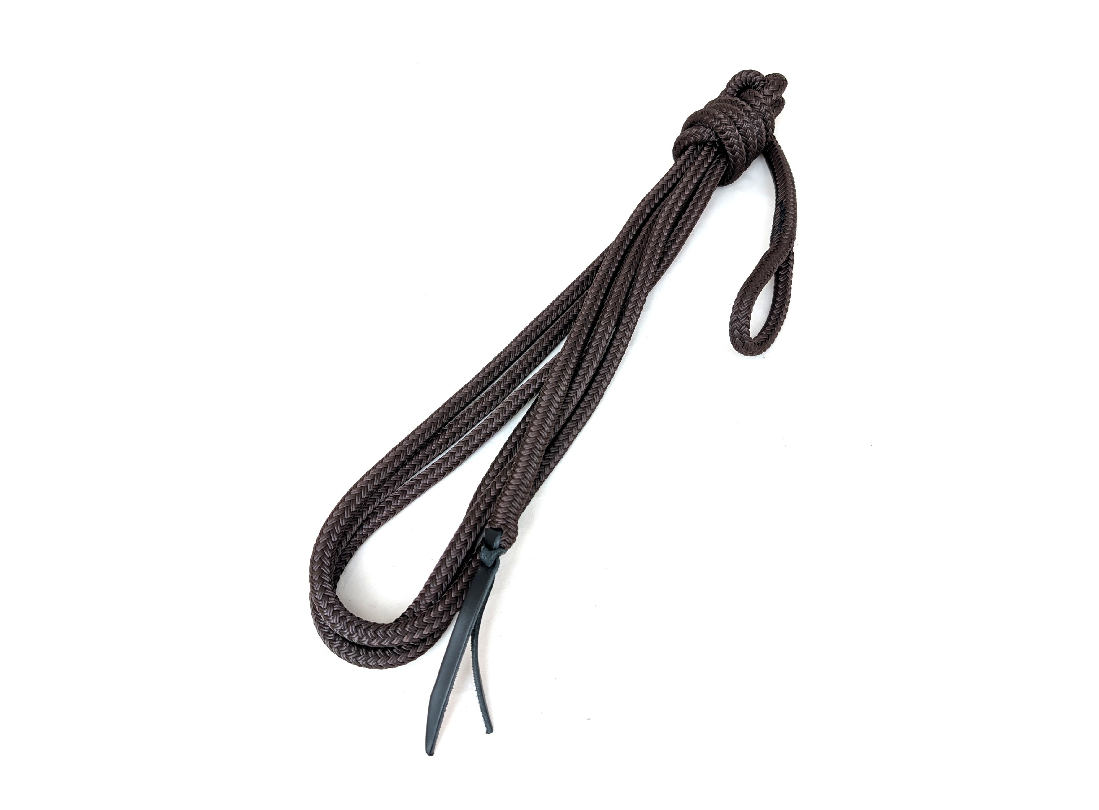 Work rope / ground work rope / ring rope, brown