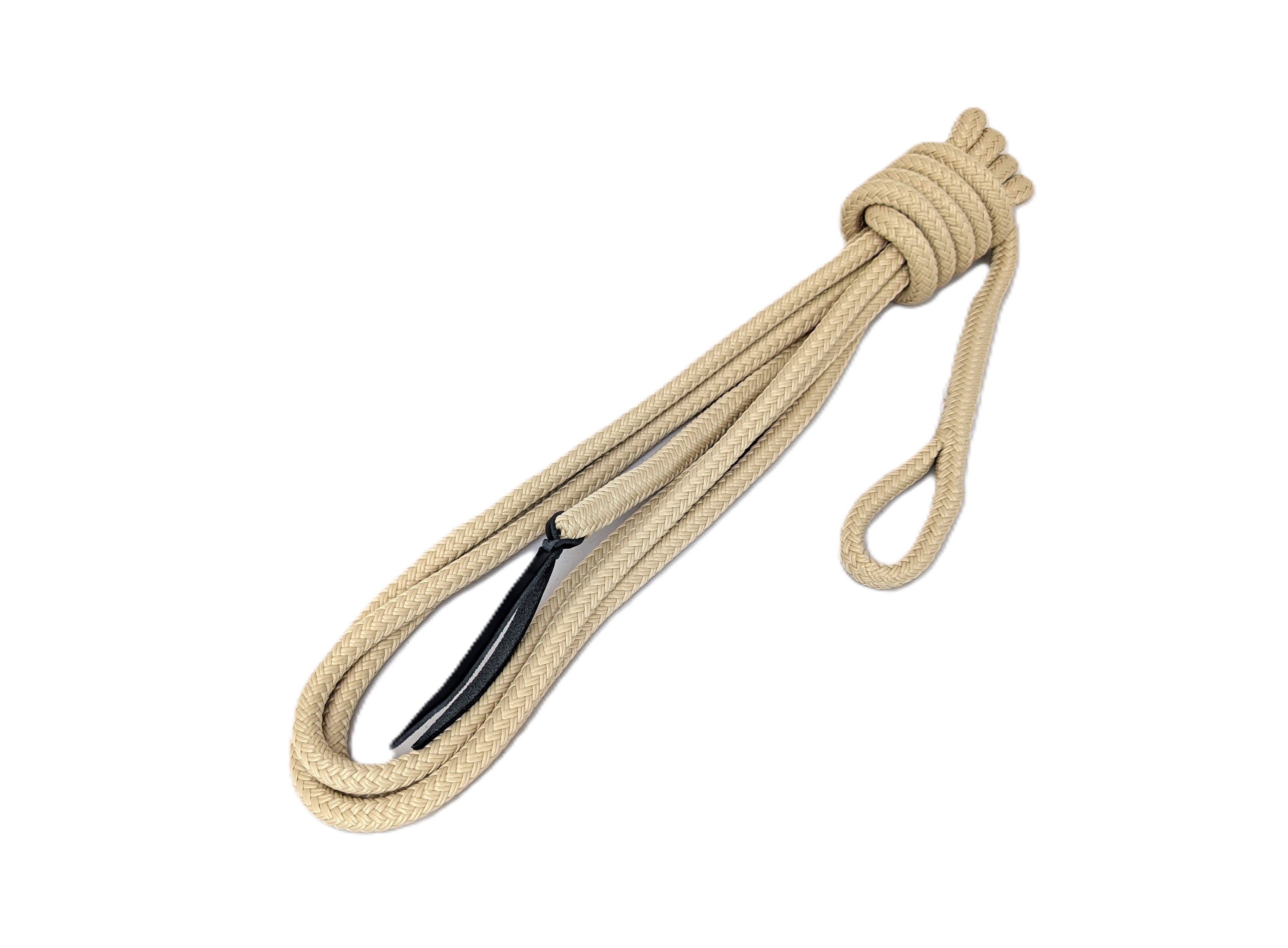 Work rope / ground work rope / ring rope, brown