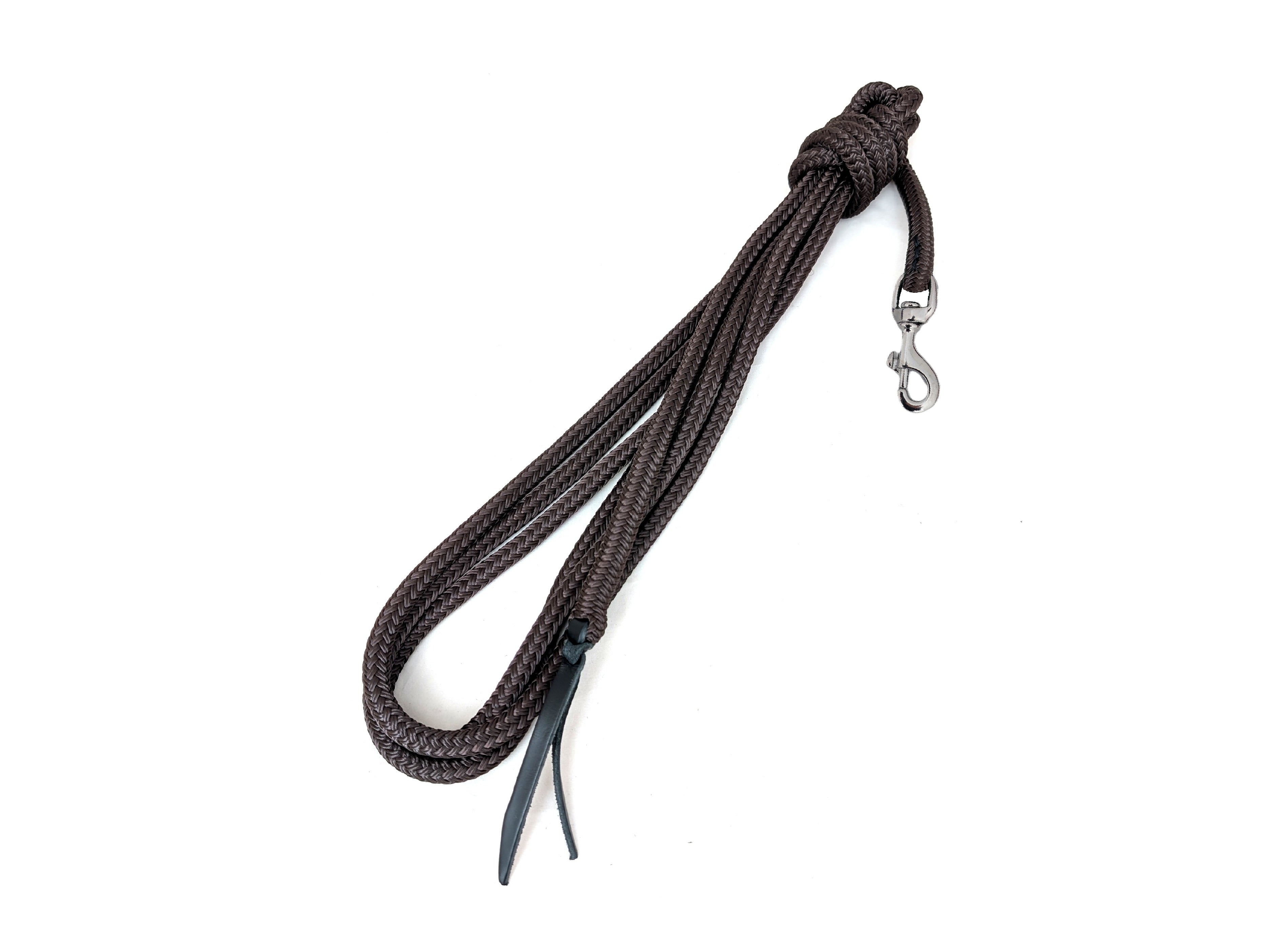 Corde de travail / corde de travail au sol / corde à anneaux, marron