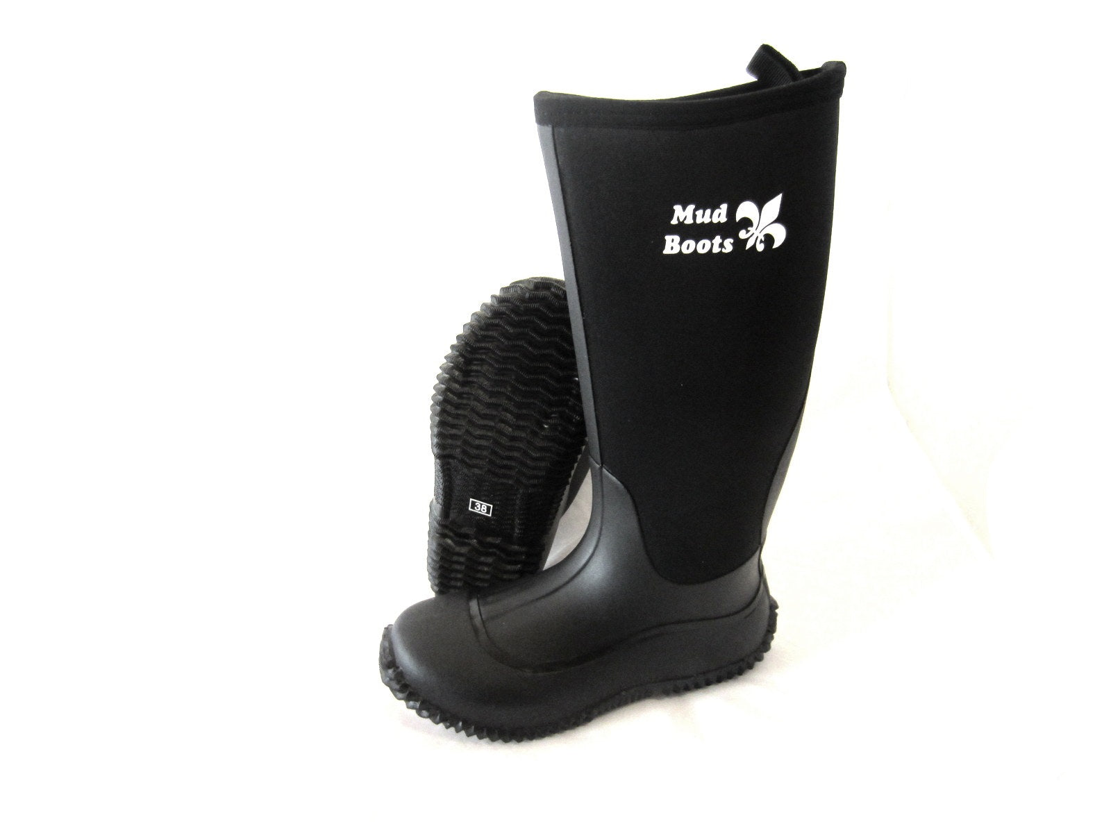Single pair of mud boots - neoprene boots, rubber boots, knee high
