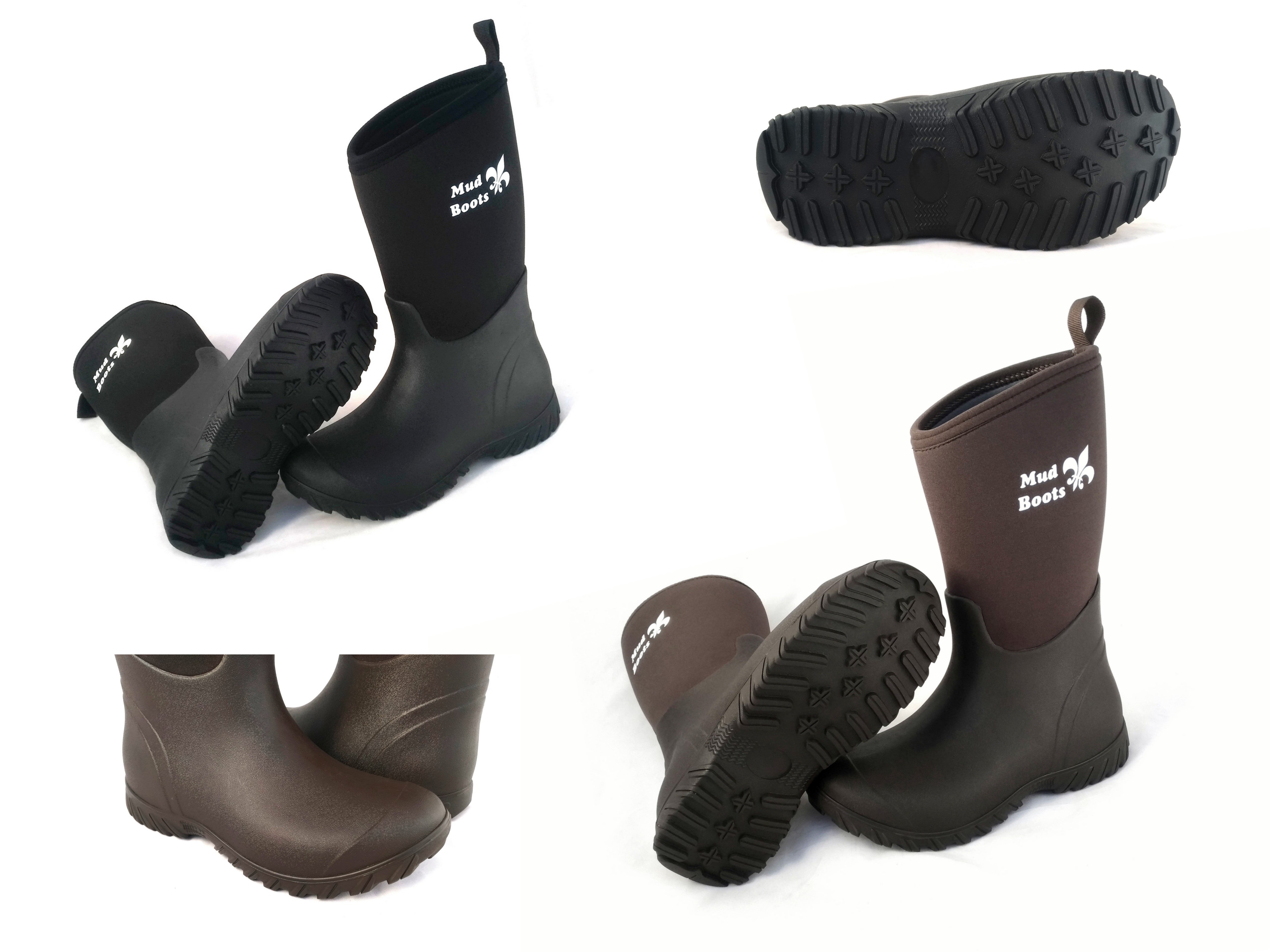 Mud Boot - Neopren Stiefel, Gummistiefel, halbhoch, Rain Boots