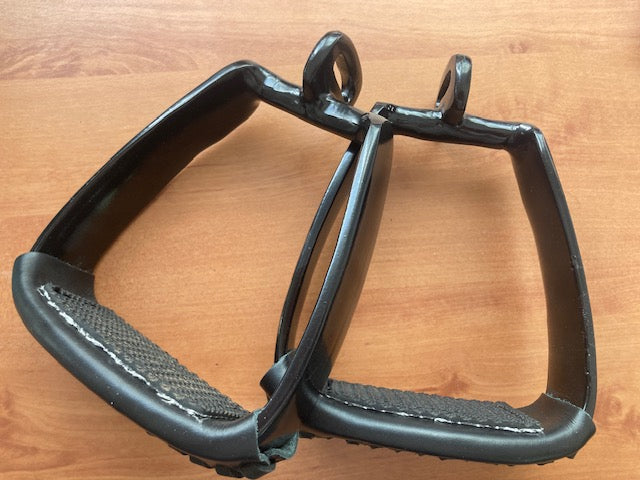 Einzelpaare - B-WARE - Steigbügel Aluminium in braun und schwarz 90°